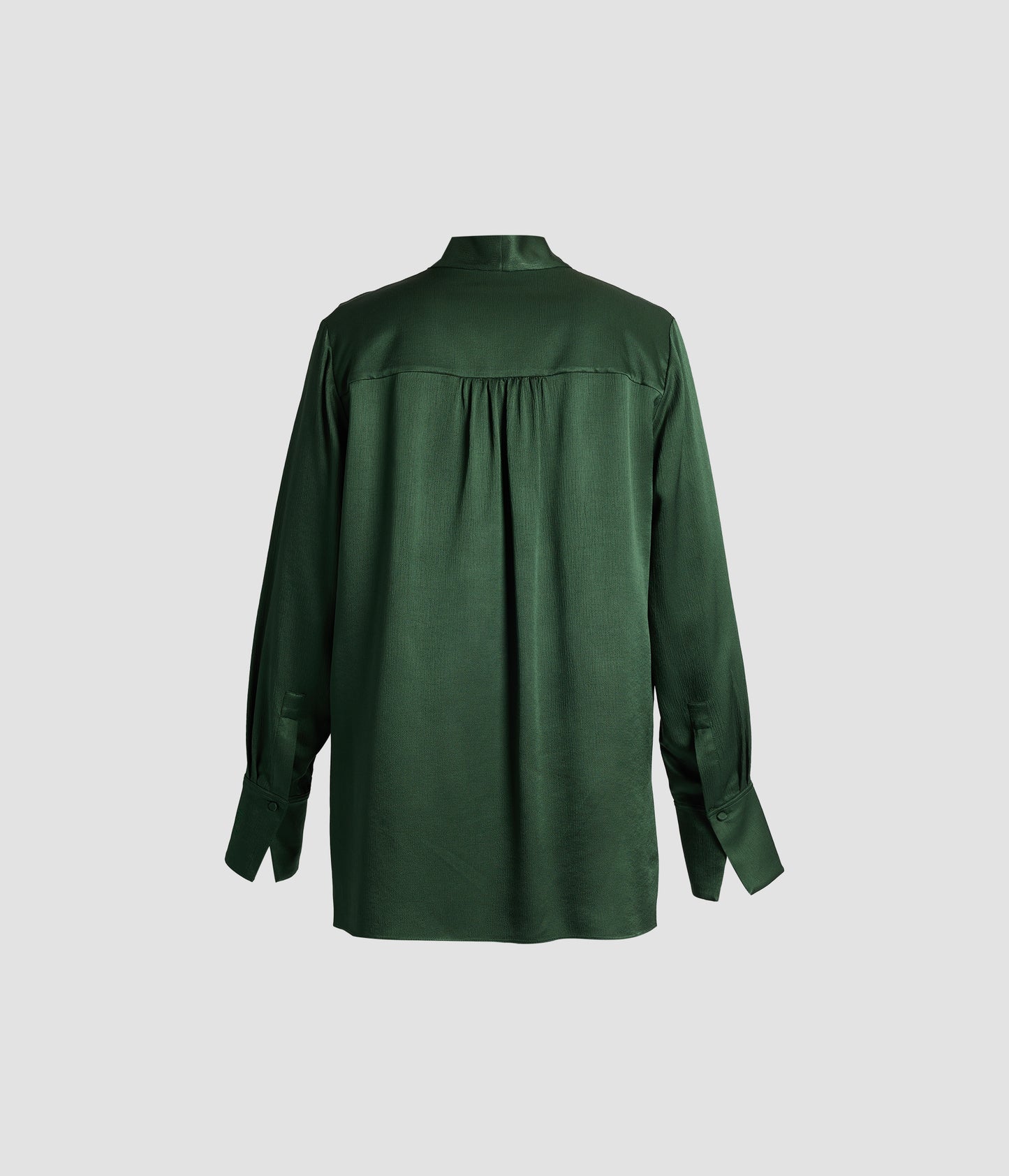 Satin Seersucker Long Sleeve Shirt