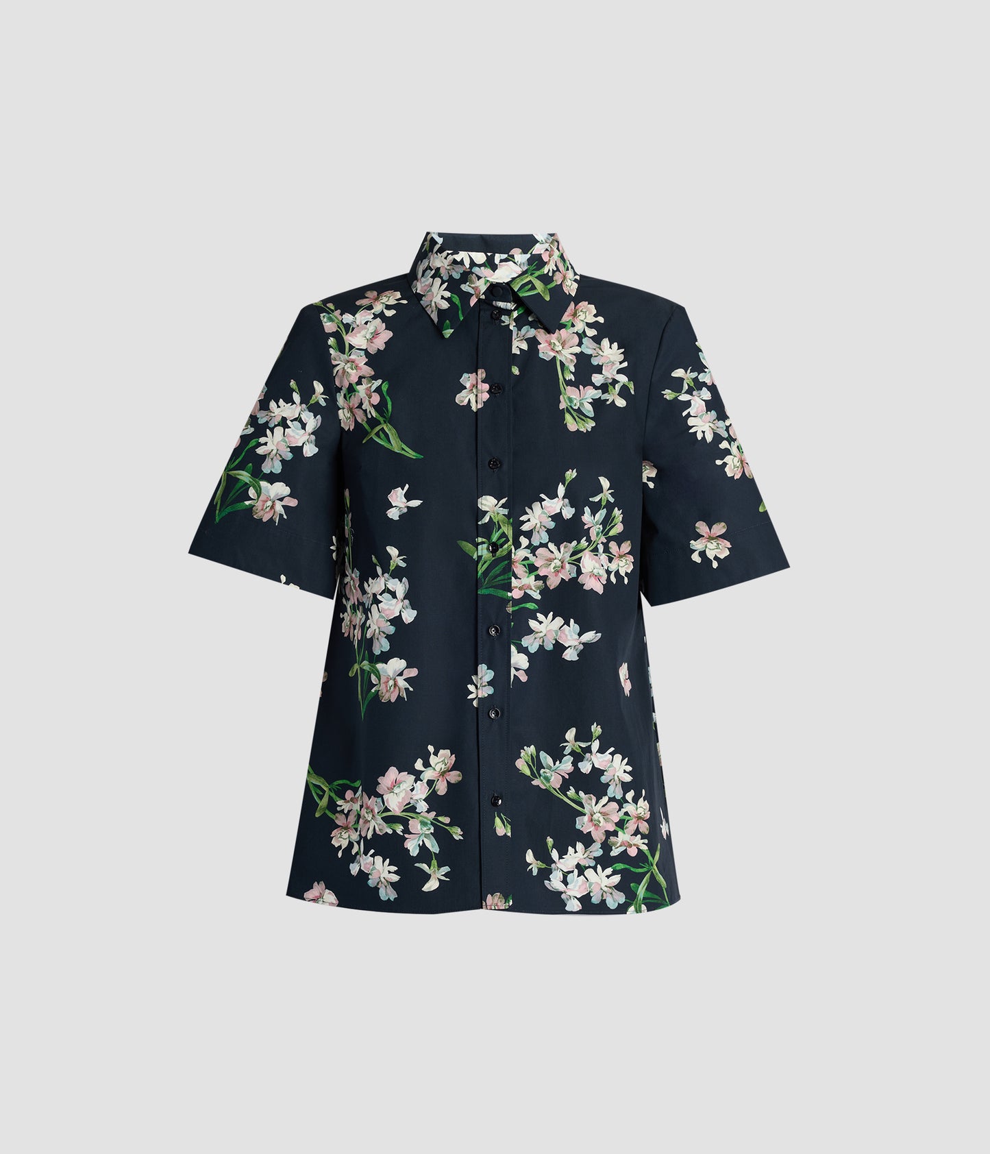 Floral Cotton Short Sleeve Shirt