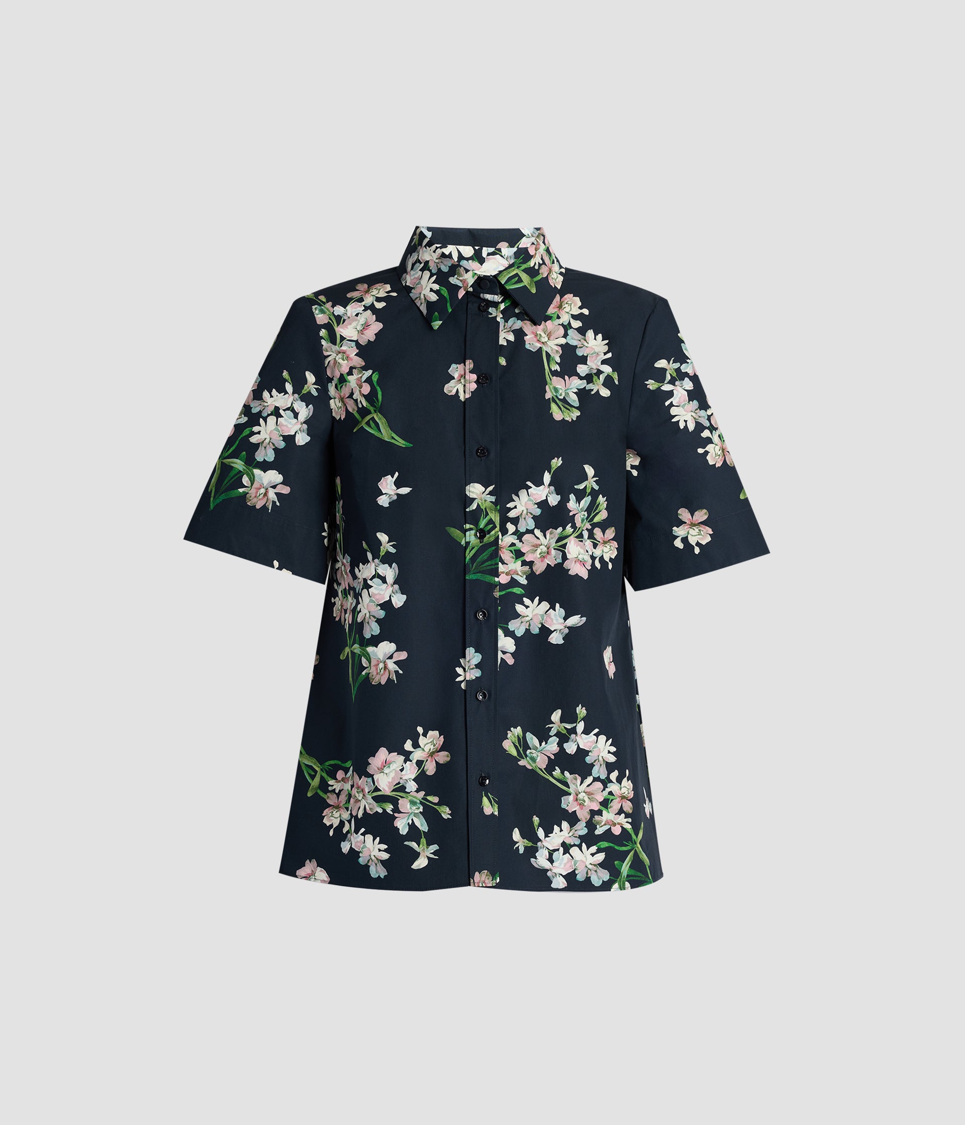 Floral Cotton Short Sleeve Shirt