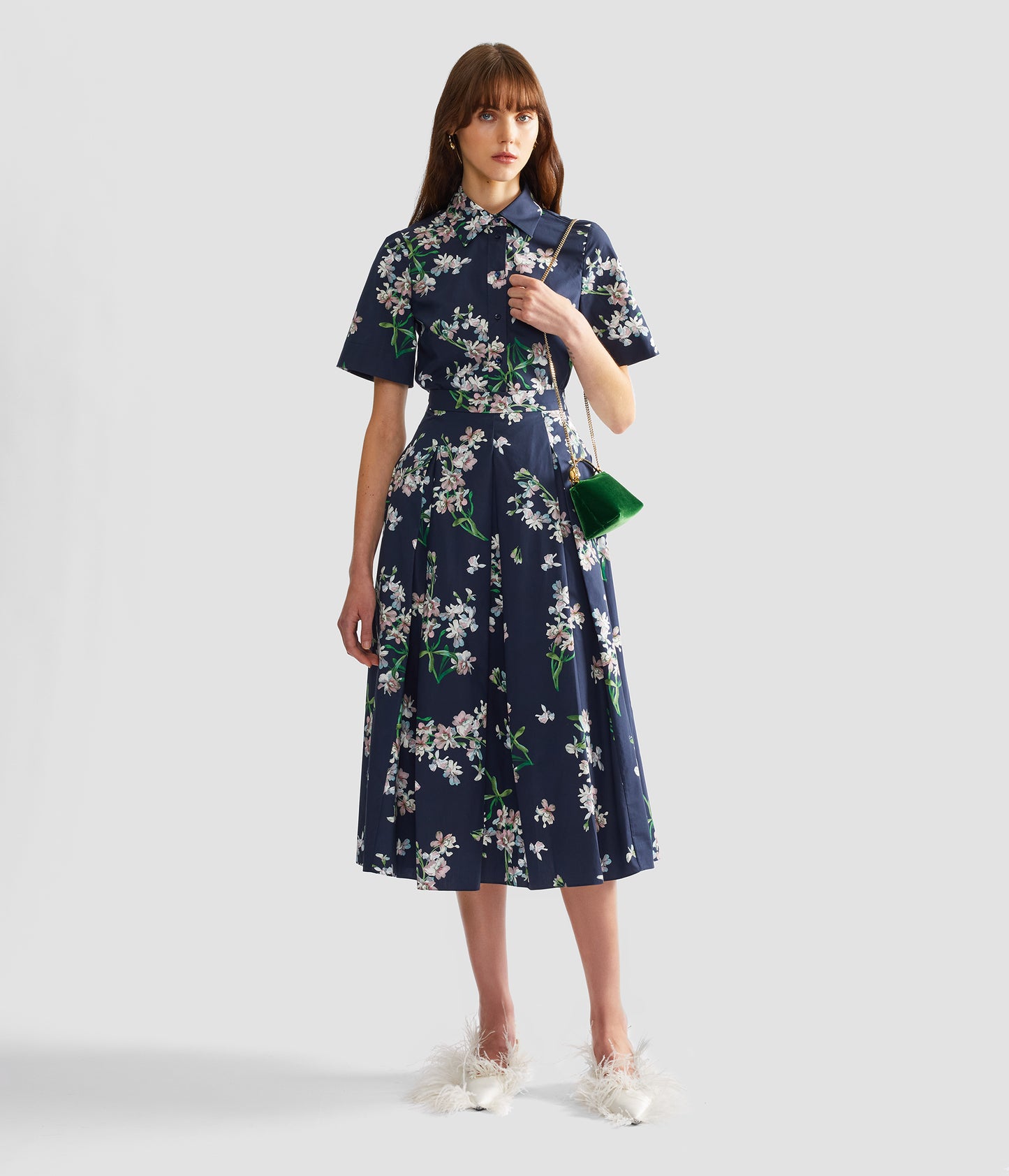 Floral Cotton Short Sleeve Shirt