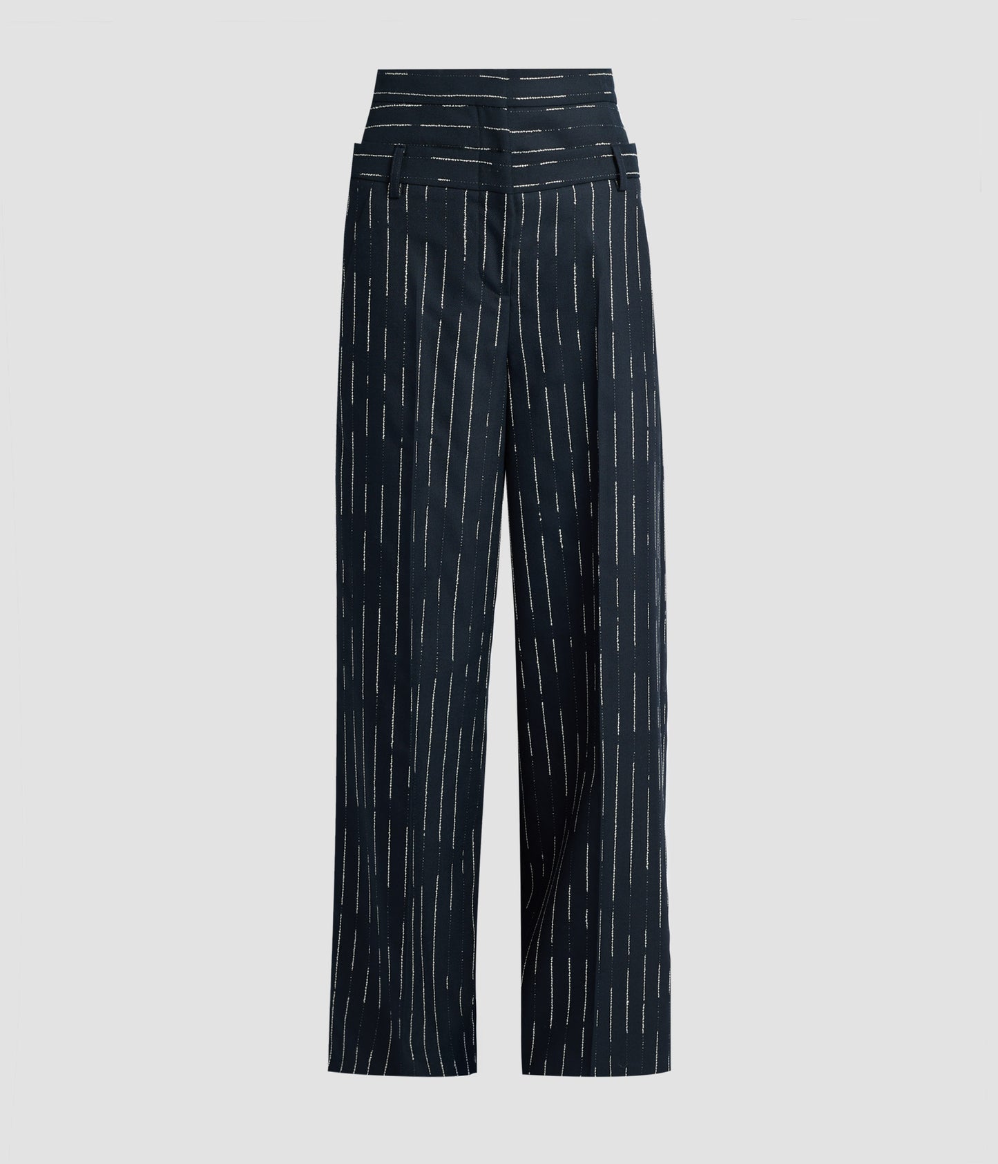 Stripe Tailoring Wide Leg Trouser