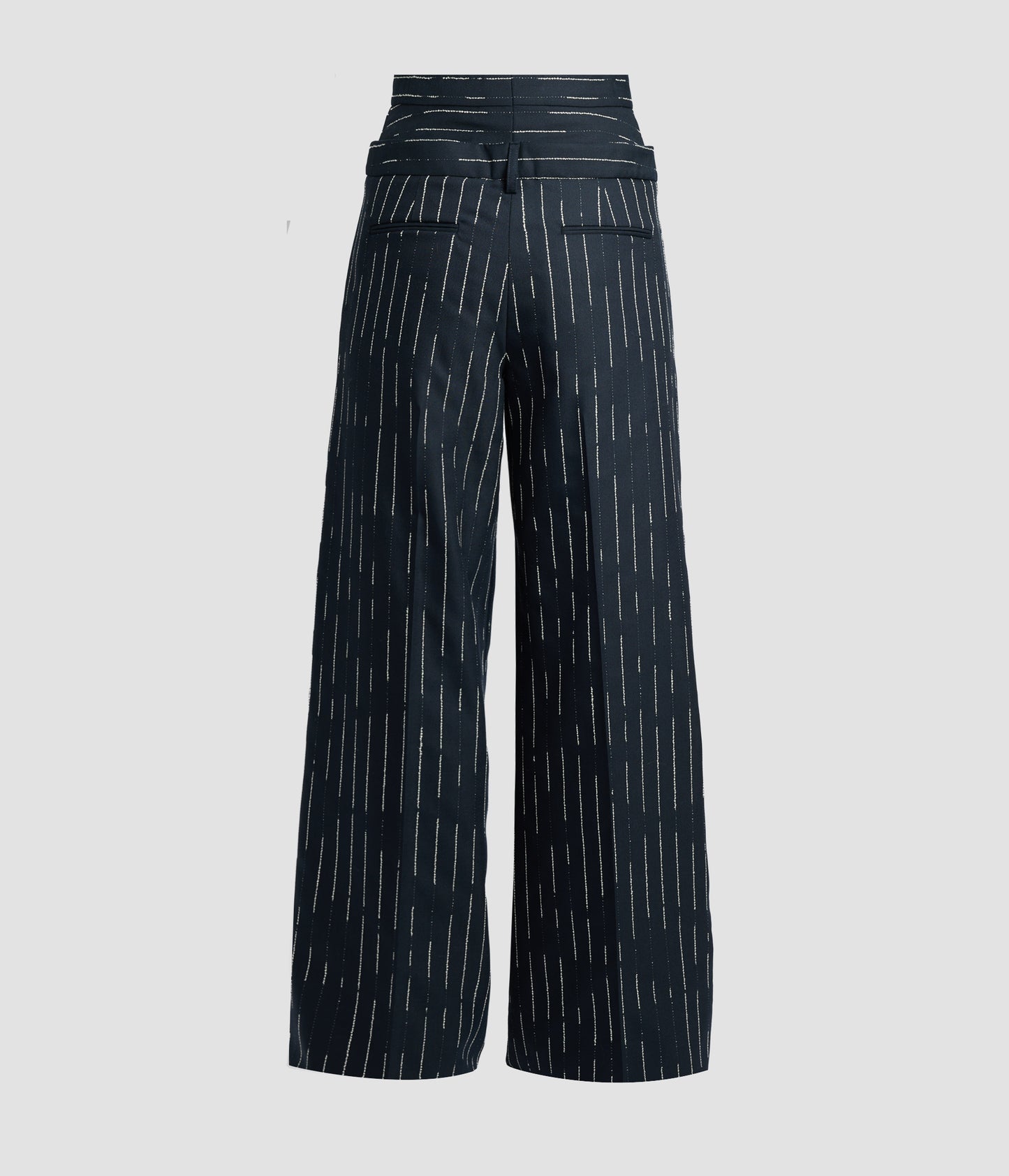 Stripe Tailoring Wide Leg Trouser