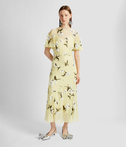 Short Sleeve Midi Cocktail Dress