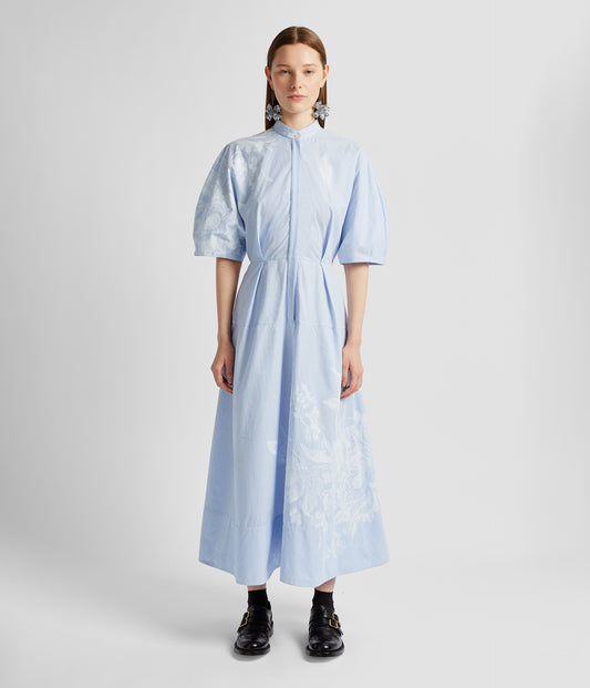 Short Sleeve Midi Shirt Dress