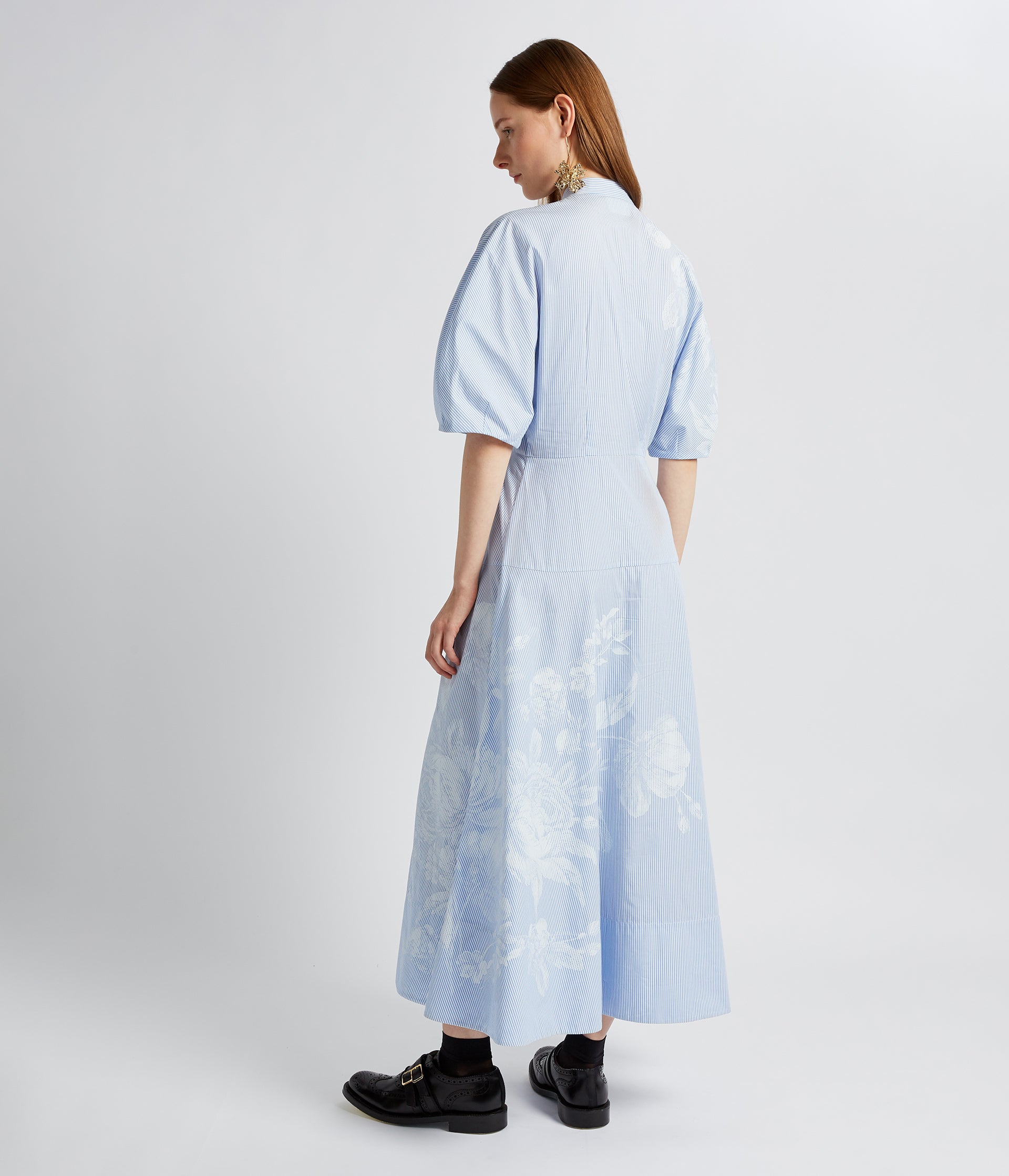 Short Sleeve Midi Shirt Dress