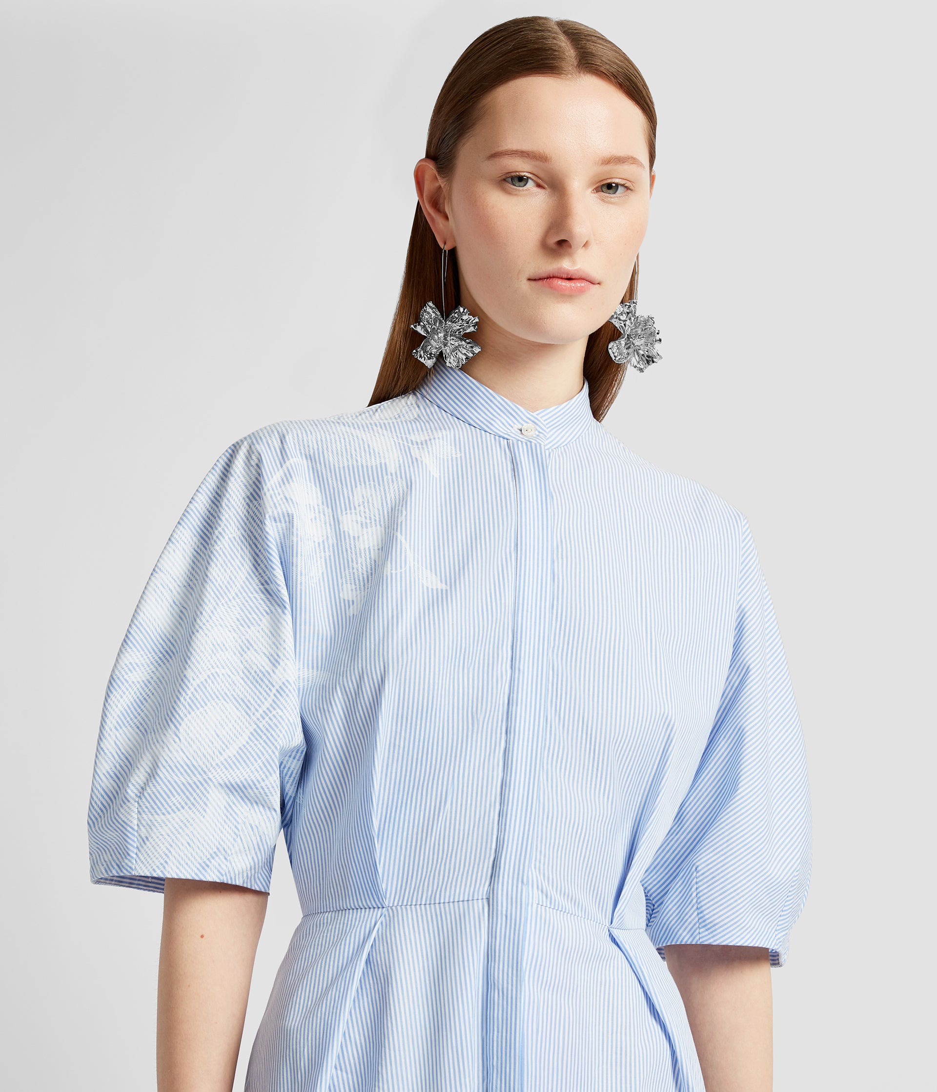 Short Sleeve Midi Shirt Dress