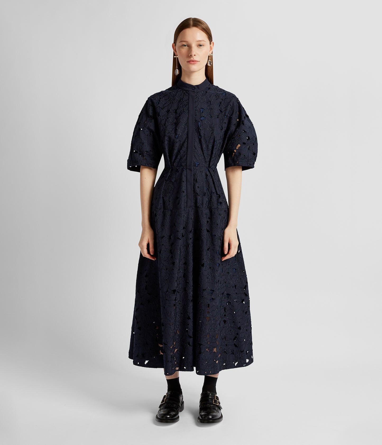 Short Sleeve Midi Shirt Dress