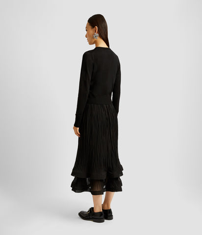 Pleated Midi Skirt