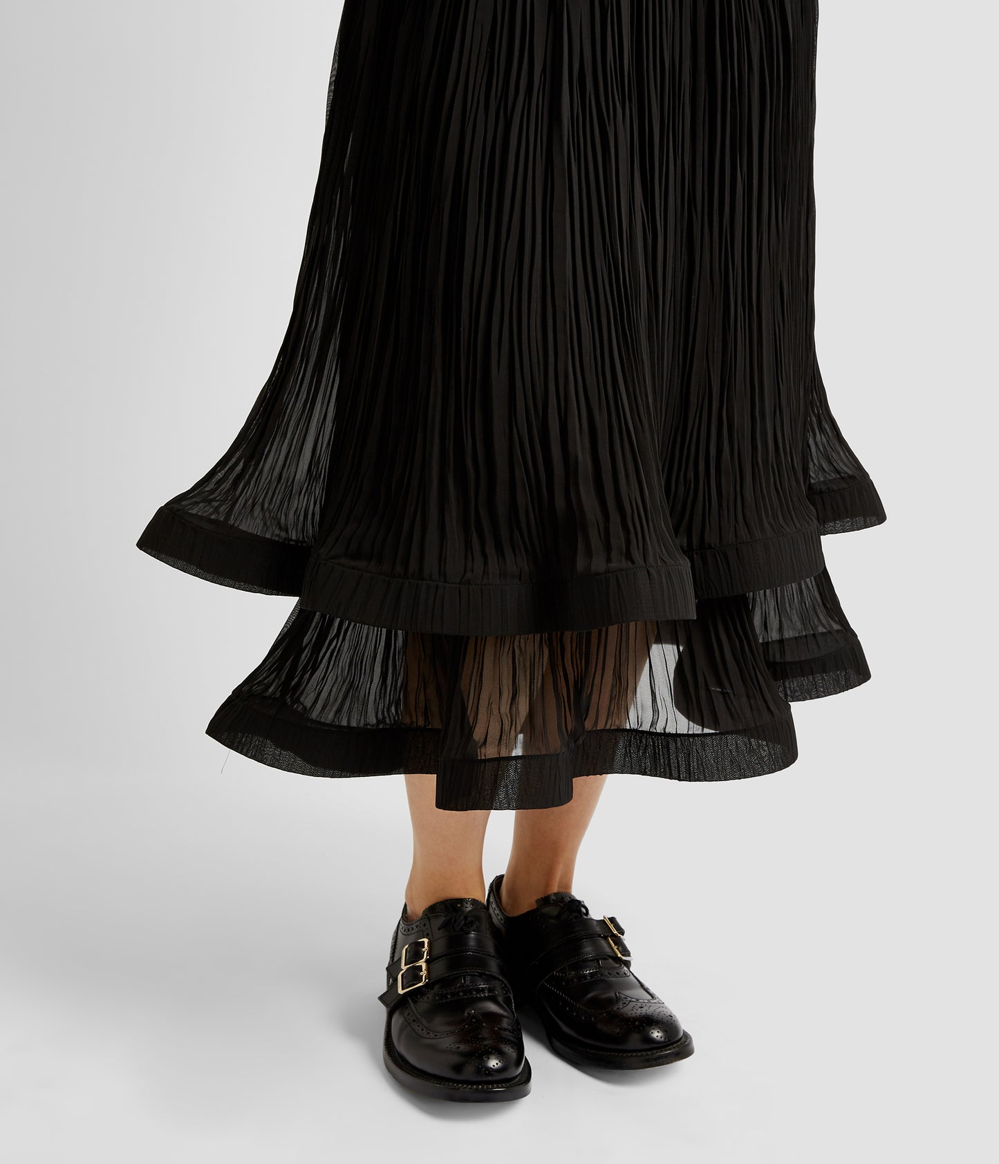 Pleated Midi Skirt