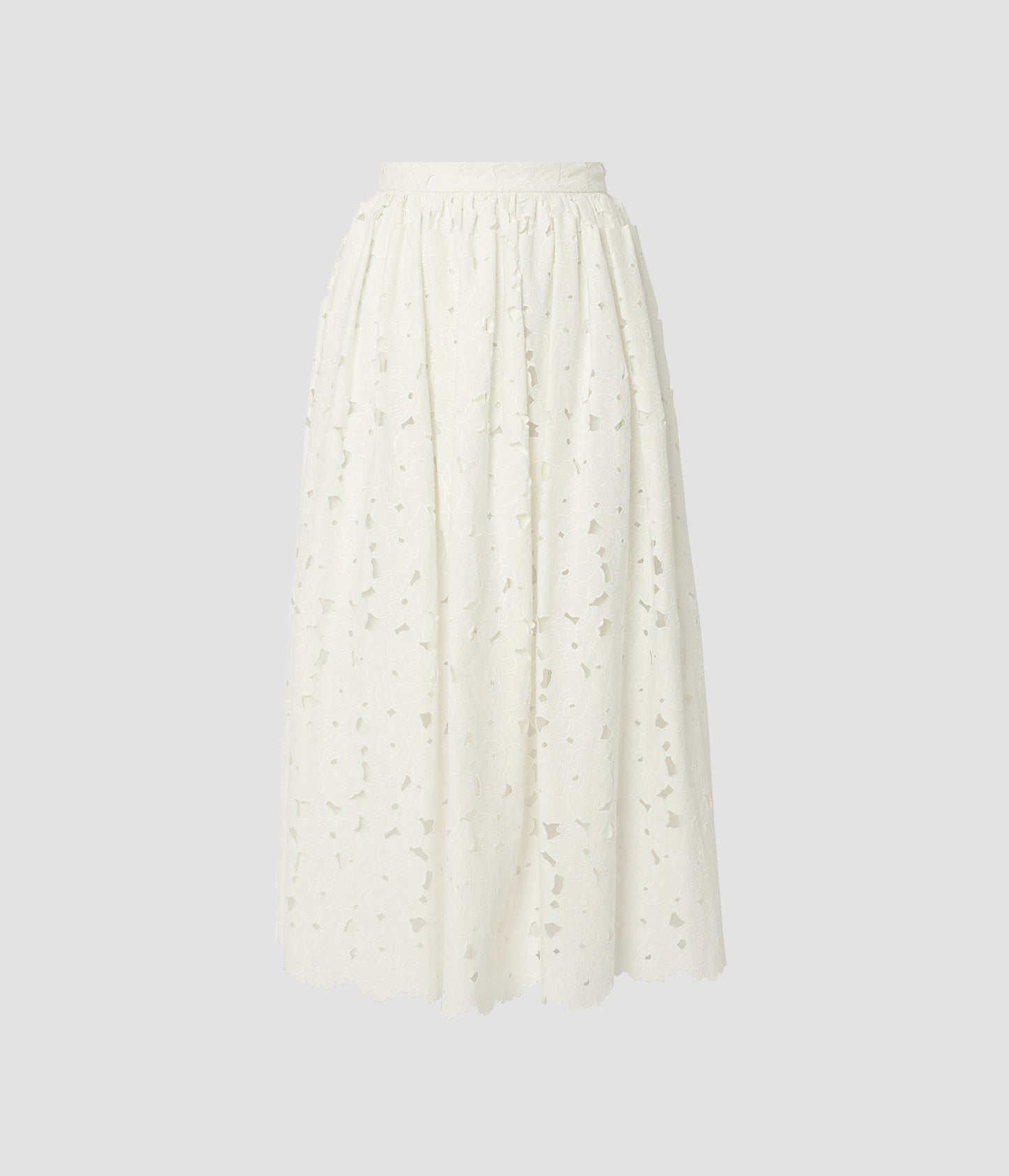 Gathered Midi Skirt