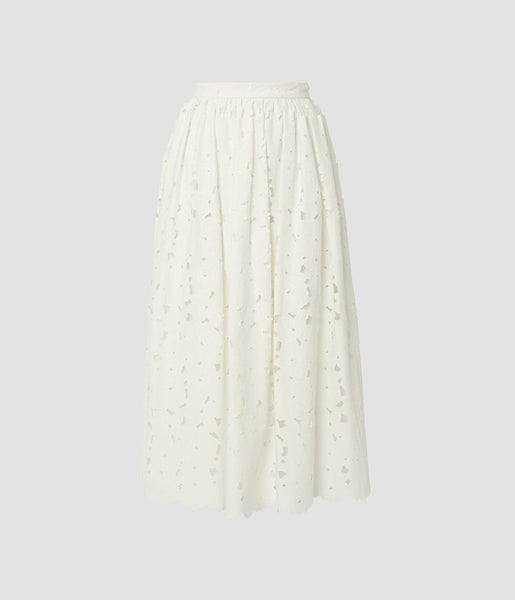 TFW49 CARDBOARD MATERIAL SKIRT ホワイト　M TFW49 CARDBOARD MATERIAL SKIRT ホワイト M