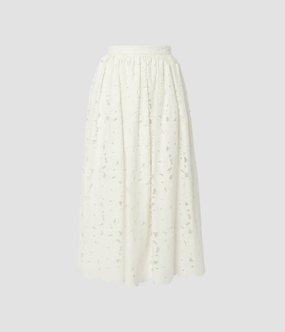 Gathered Midi Skirt