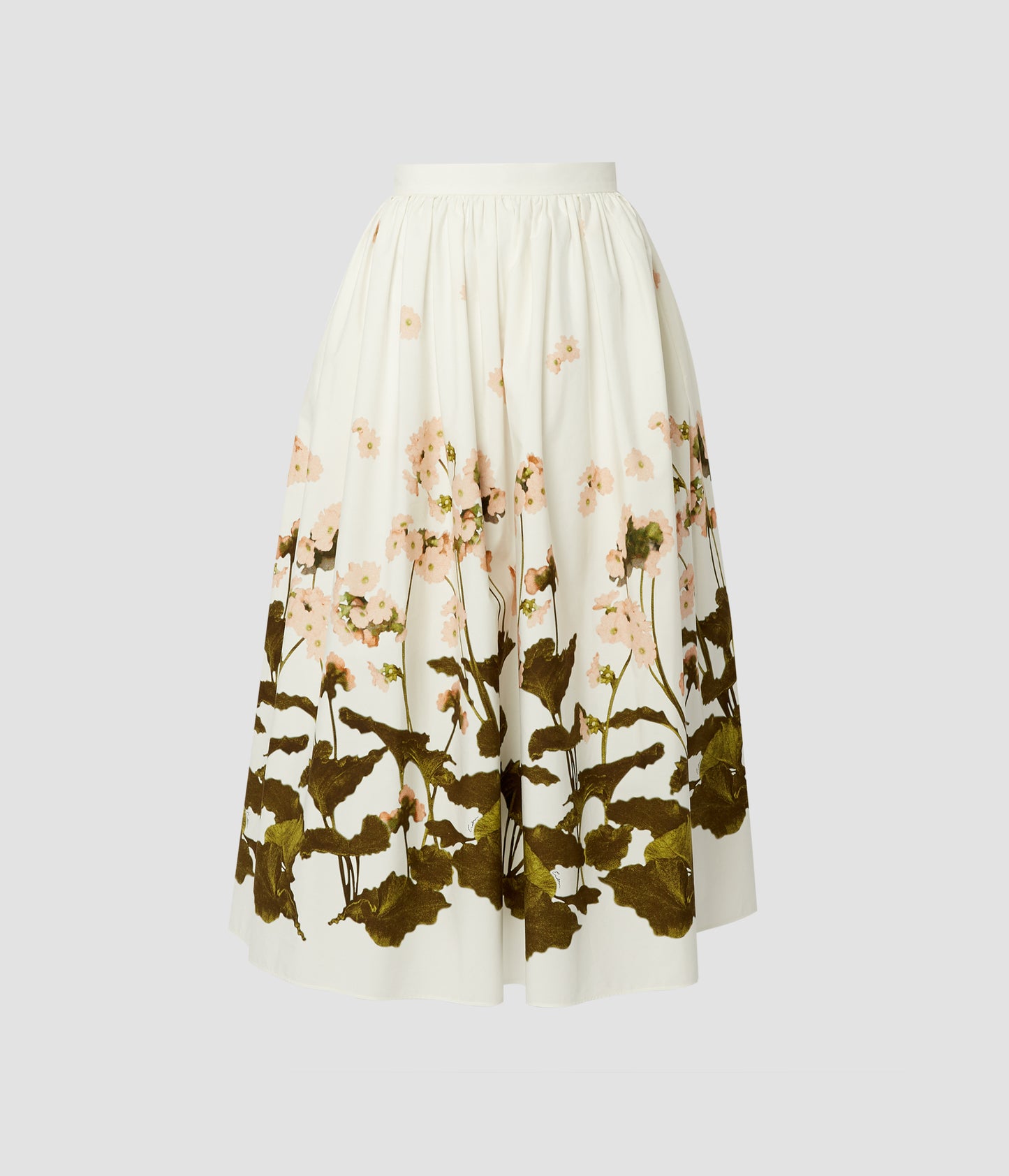 Gathered Midi Skirt