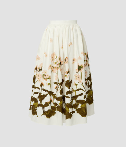 Gathered Midi Skirt