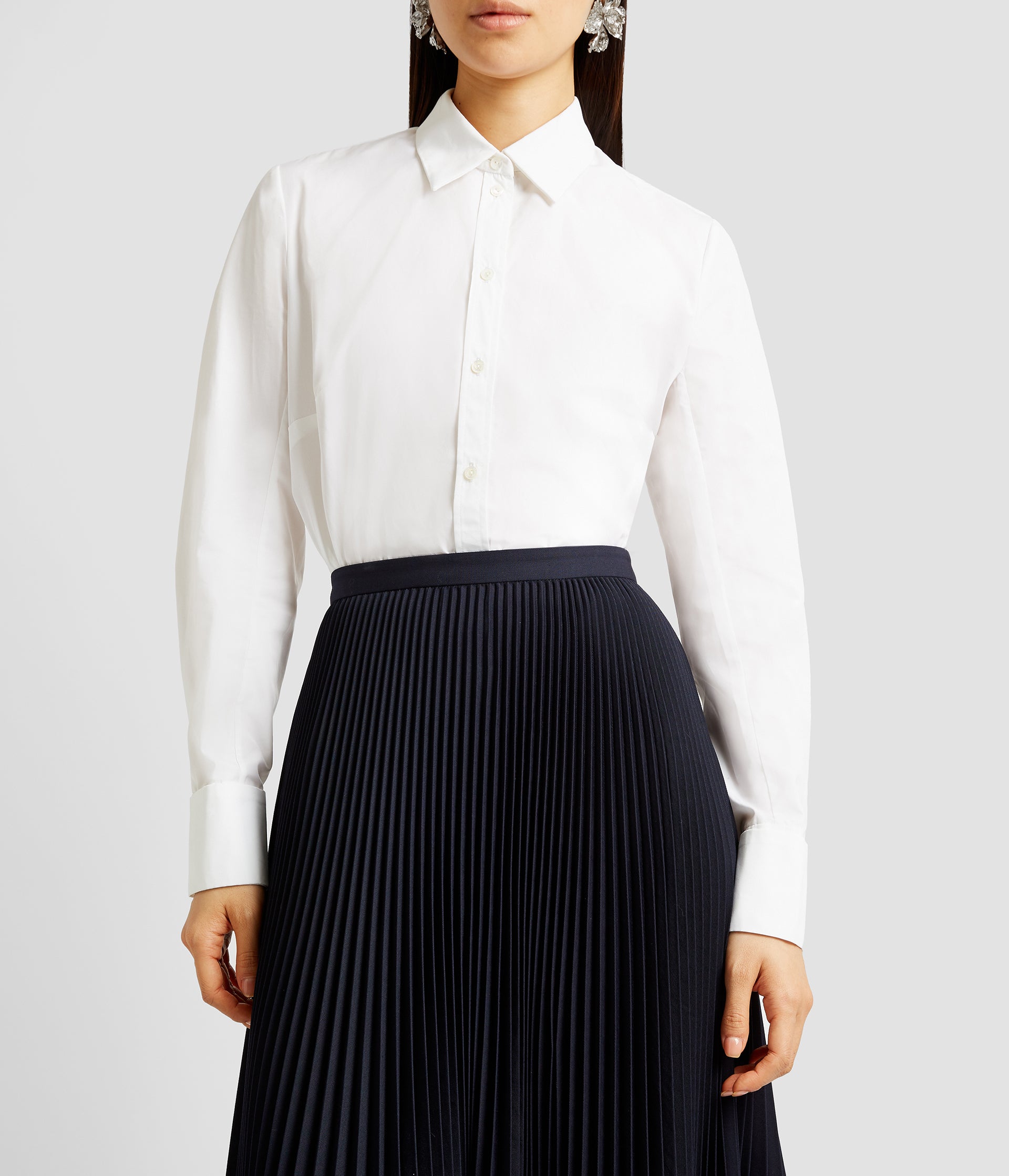 Pleated Midi Skirt