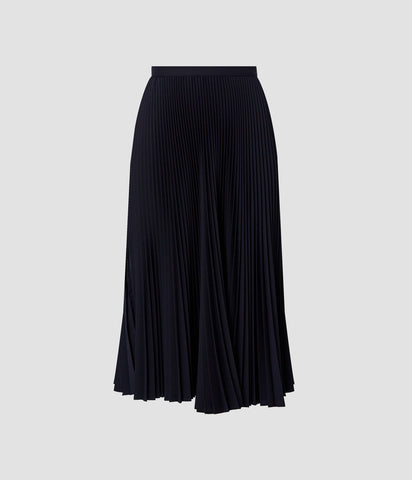 Pleated Midi Skirt