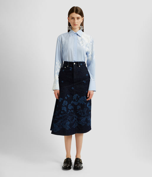 スカート VERSACE DRAPED MIDI SKIRT Printed draped midi skirt in multicoloured - Versace | Mytheresa