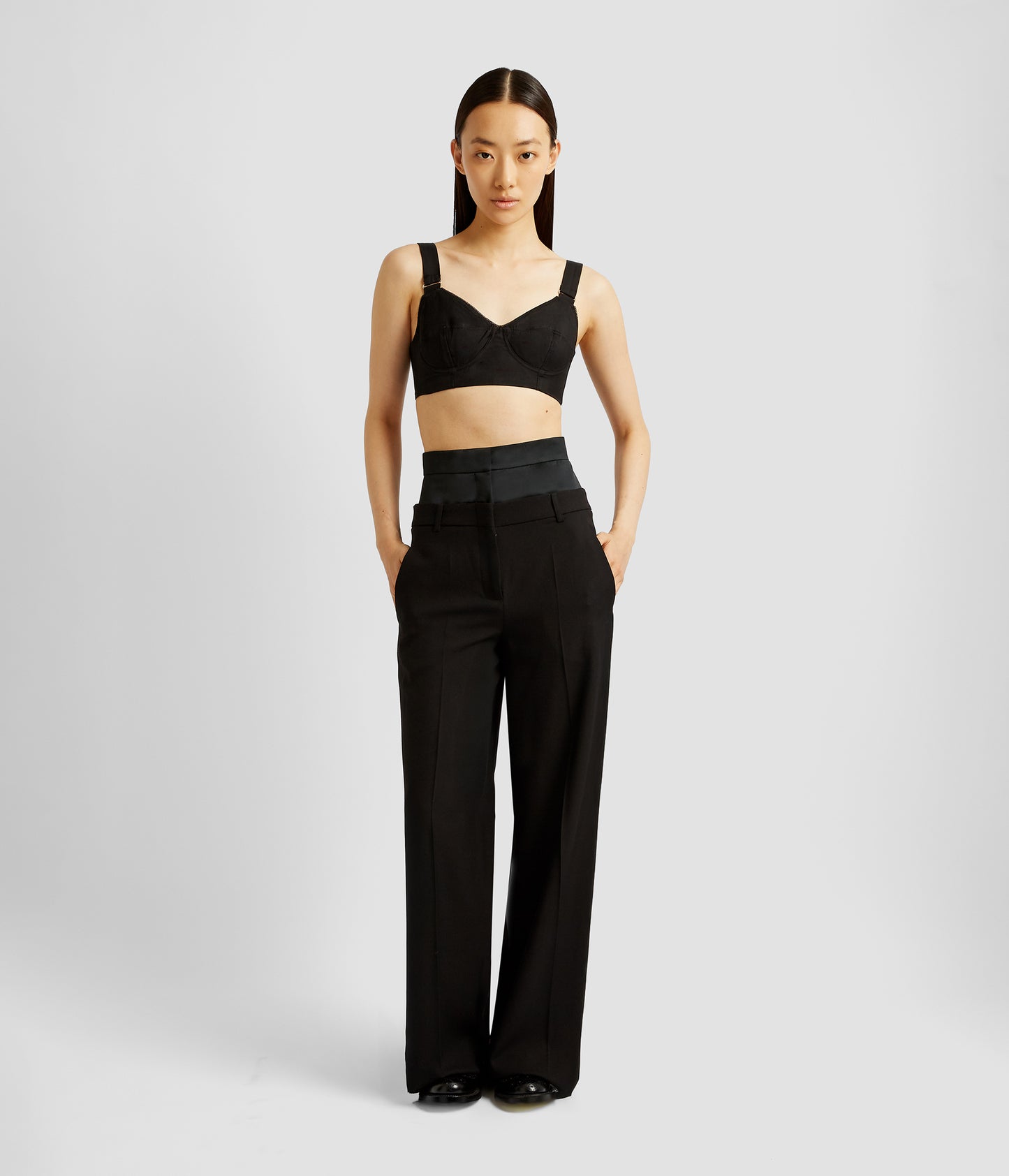 Grain De Poudre Wide Leg Trouser