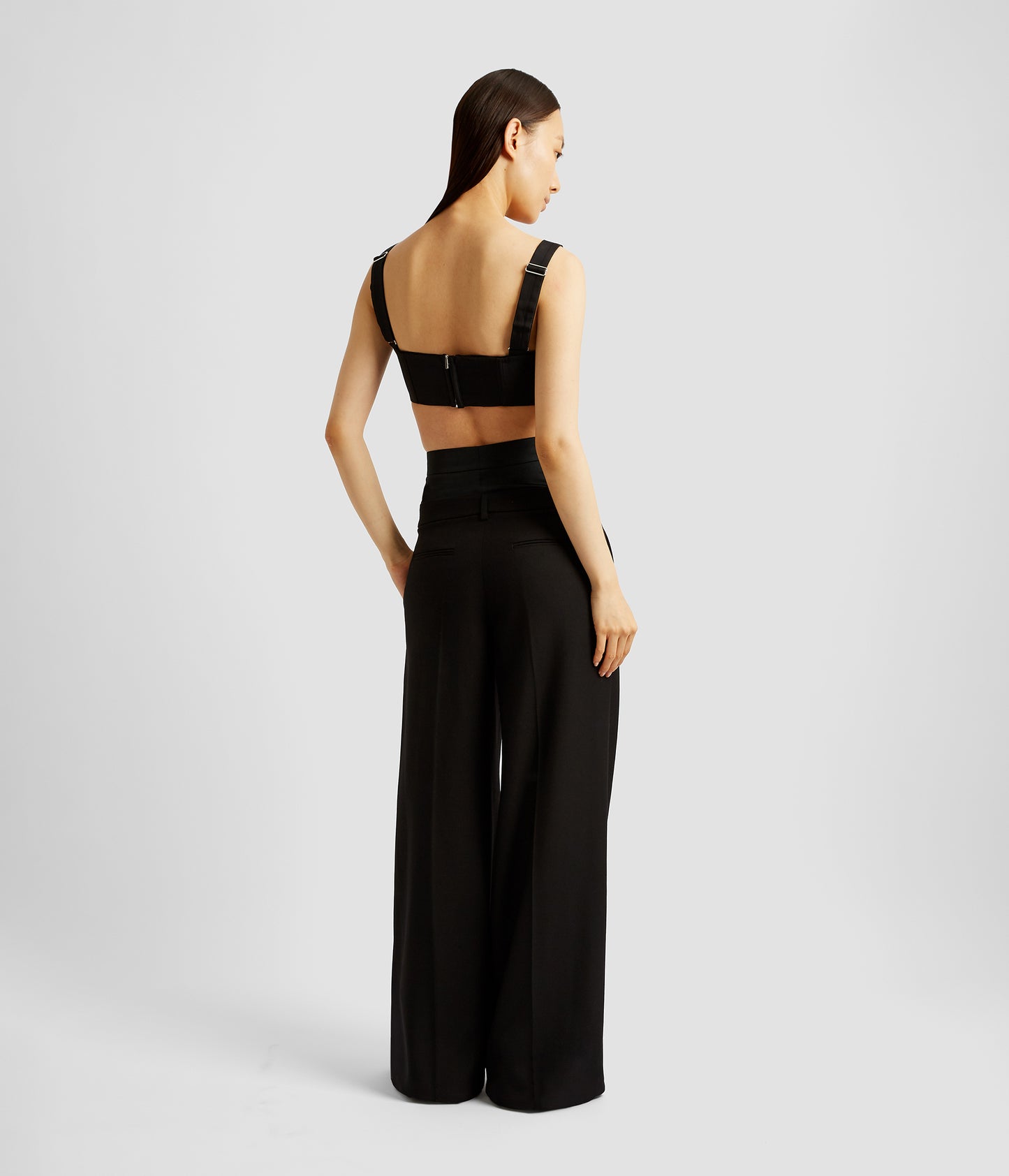 Grain De Poudre Wide Leg Trouser