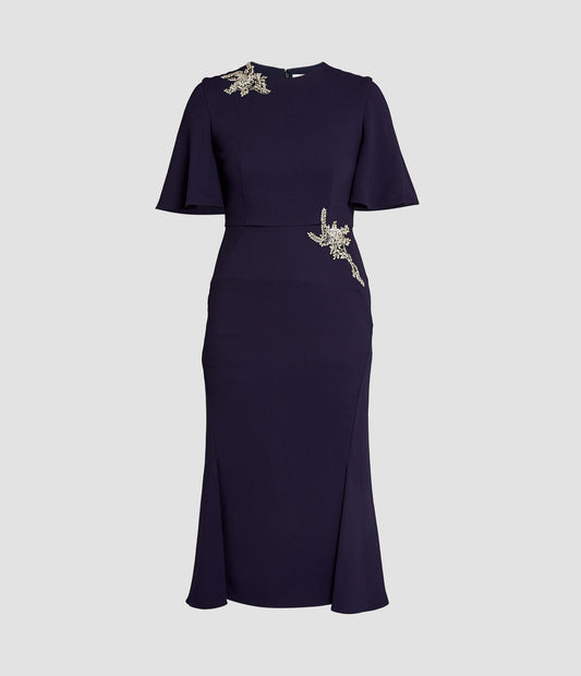 Short Sleeve Midi Dress