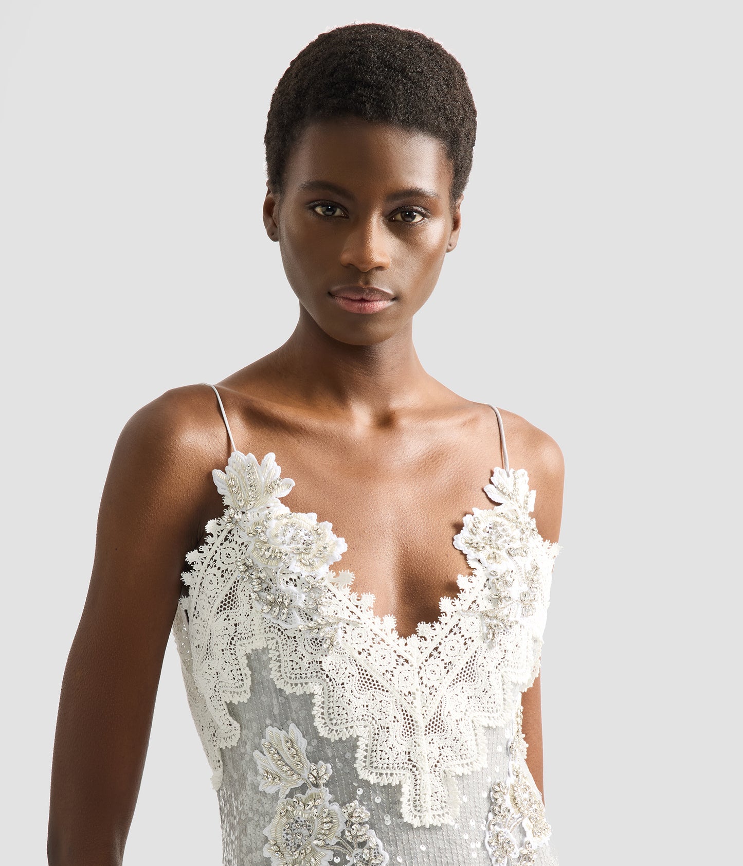 Embellished Sequins Sleeveless Midi Dress