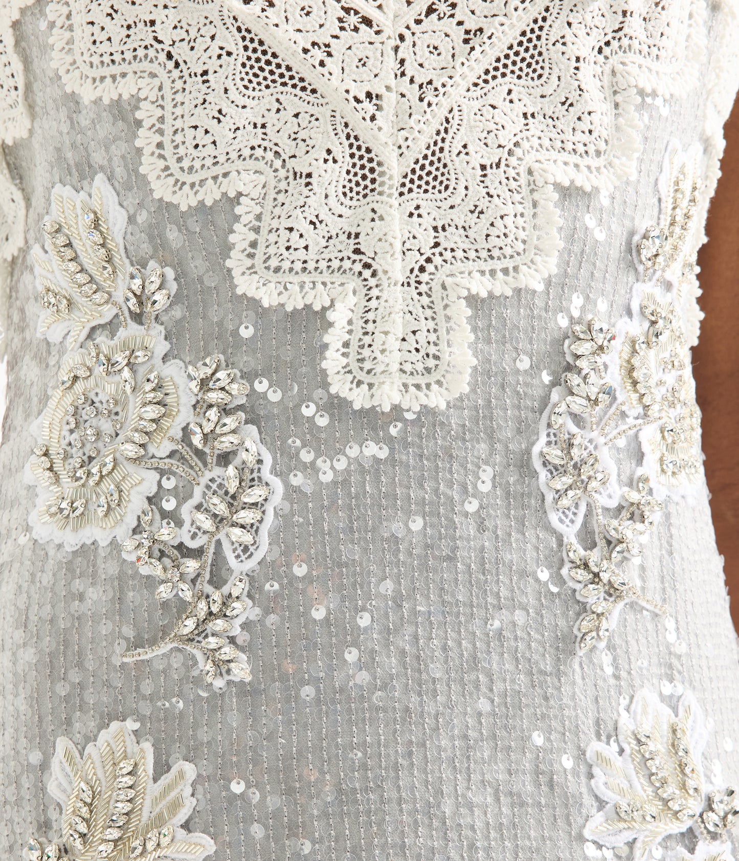 Embellished Sequins Sleeveless Midi Dress