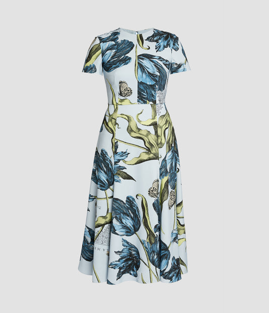 Short Sleeve Midi Dress