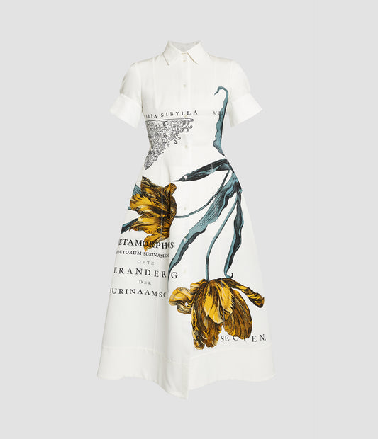 Short Sleeve Midi Shirt Dress