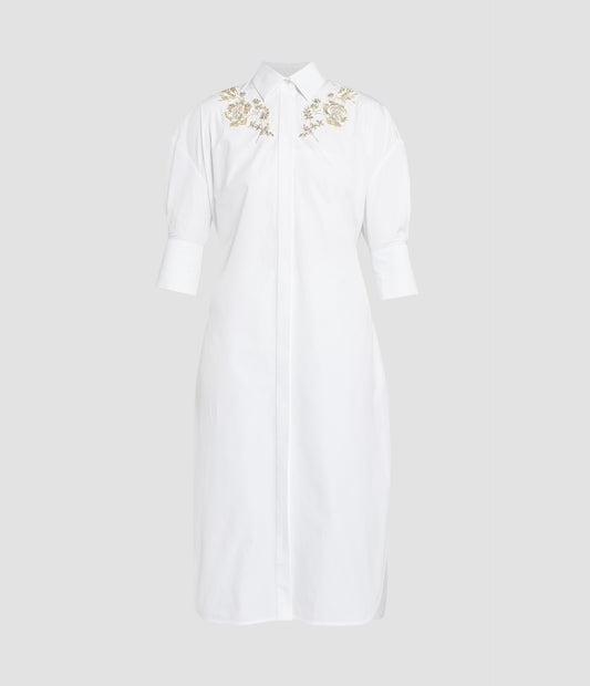 Embellished Shirt Dress
