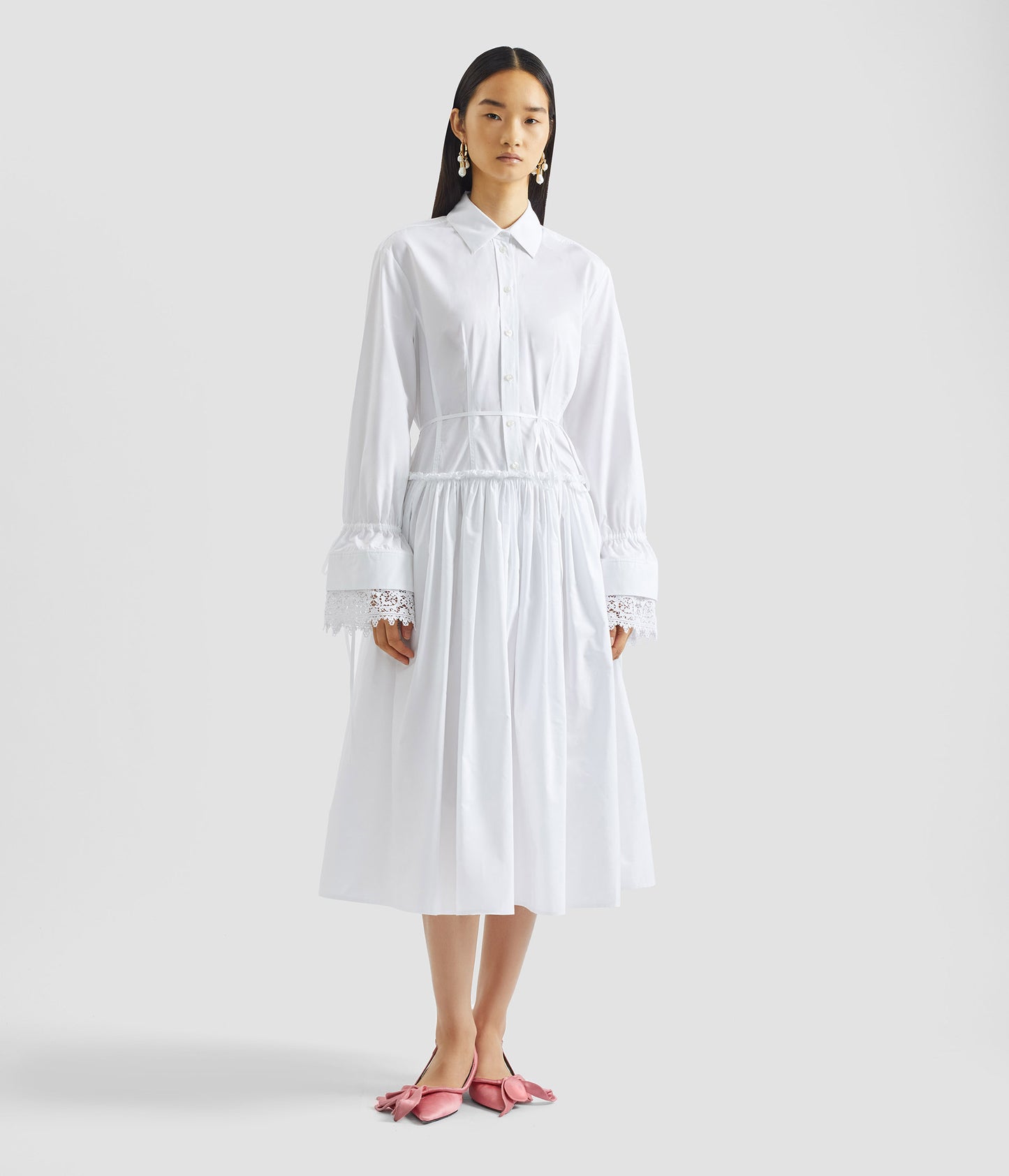 Cotton Poplin Shirt Dress