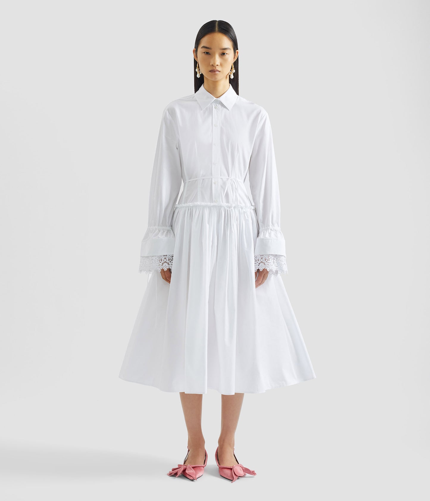 Cotton Poplin Shirt Dress