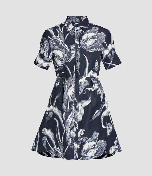 Short Sleeve Mini Shirt Dress