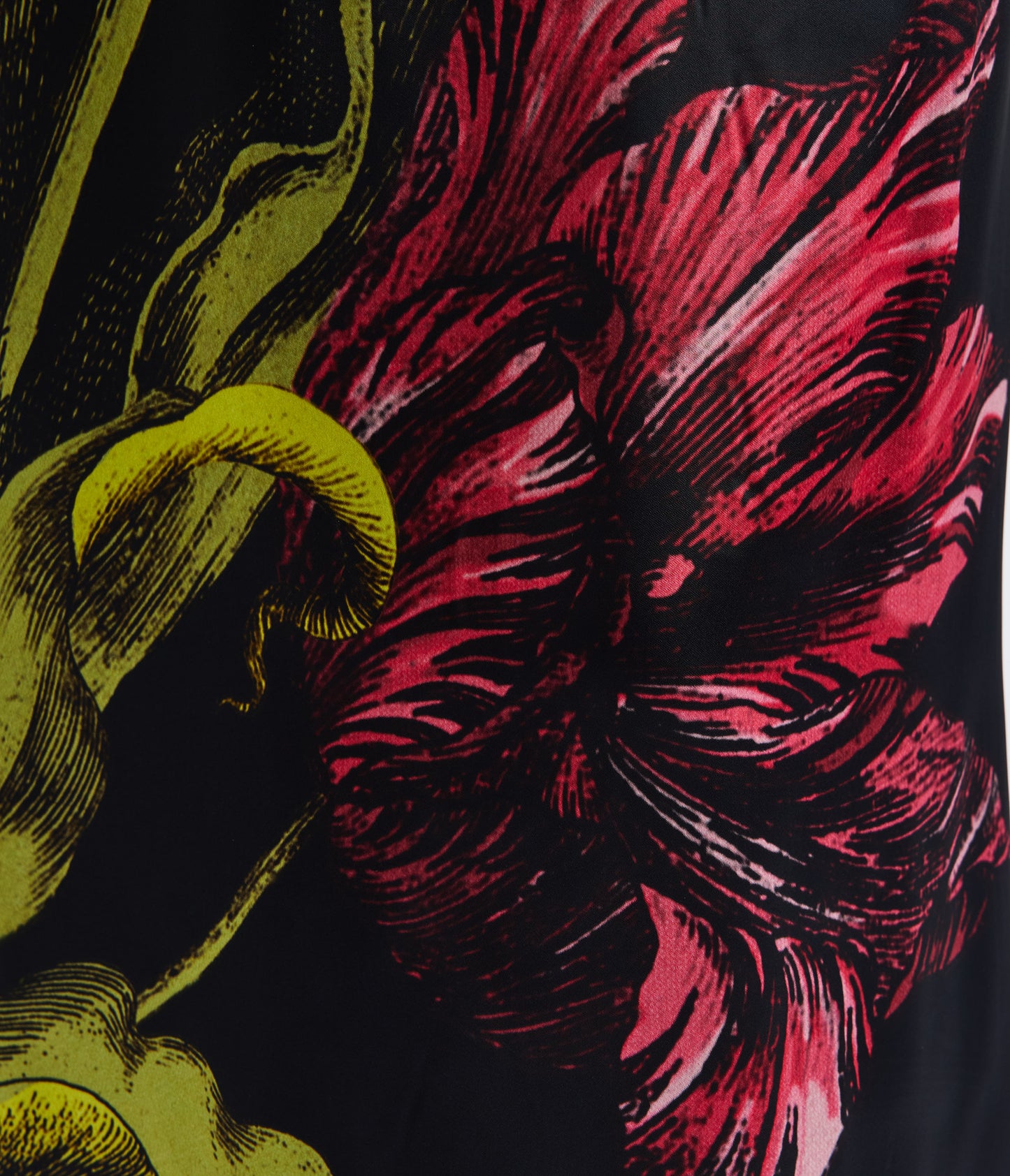 Floral Print Duchess Gown