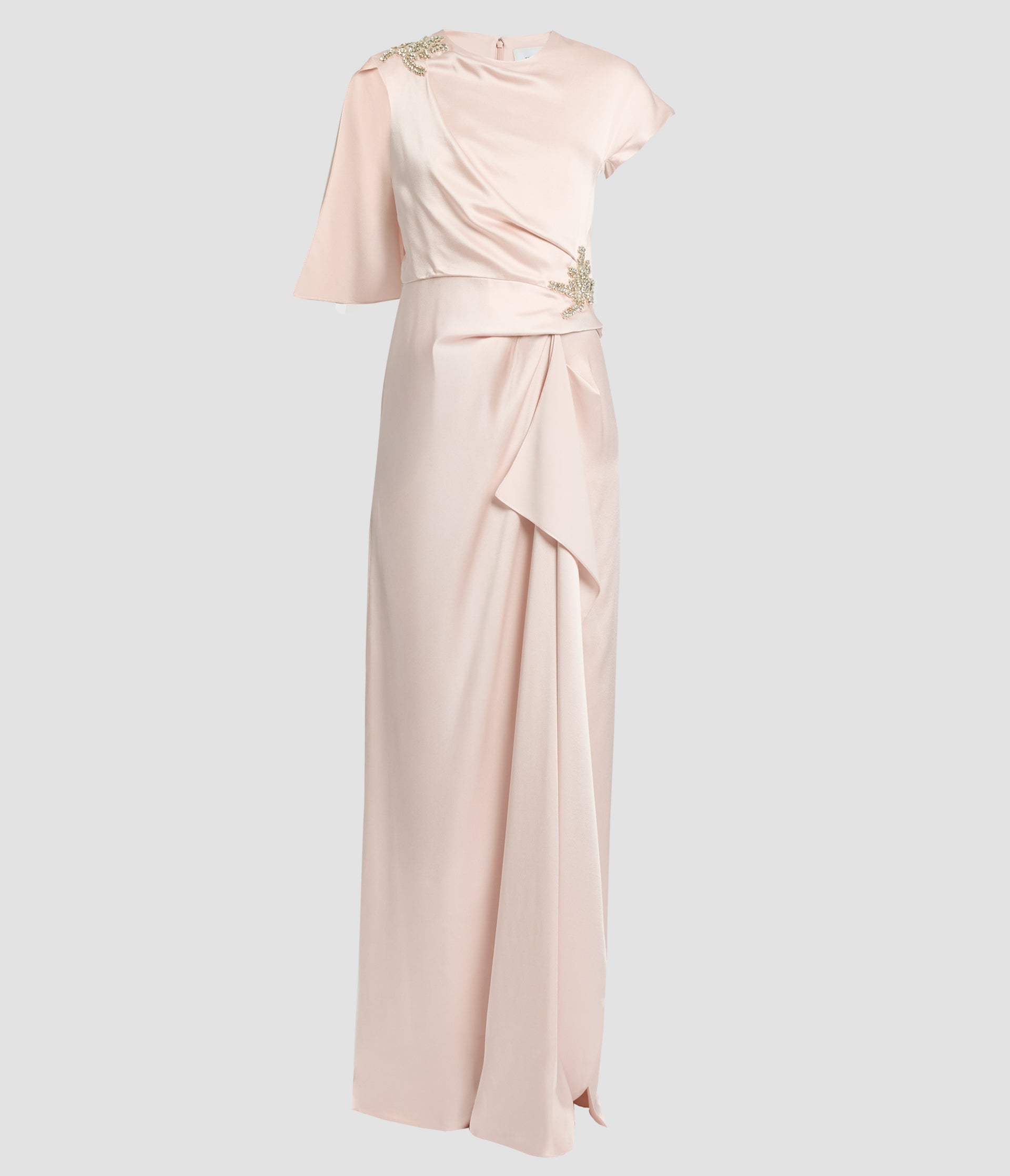 Embellished Satin Cady Gown