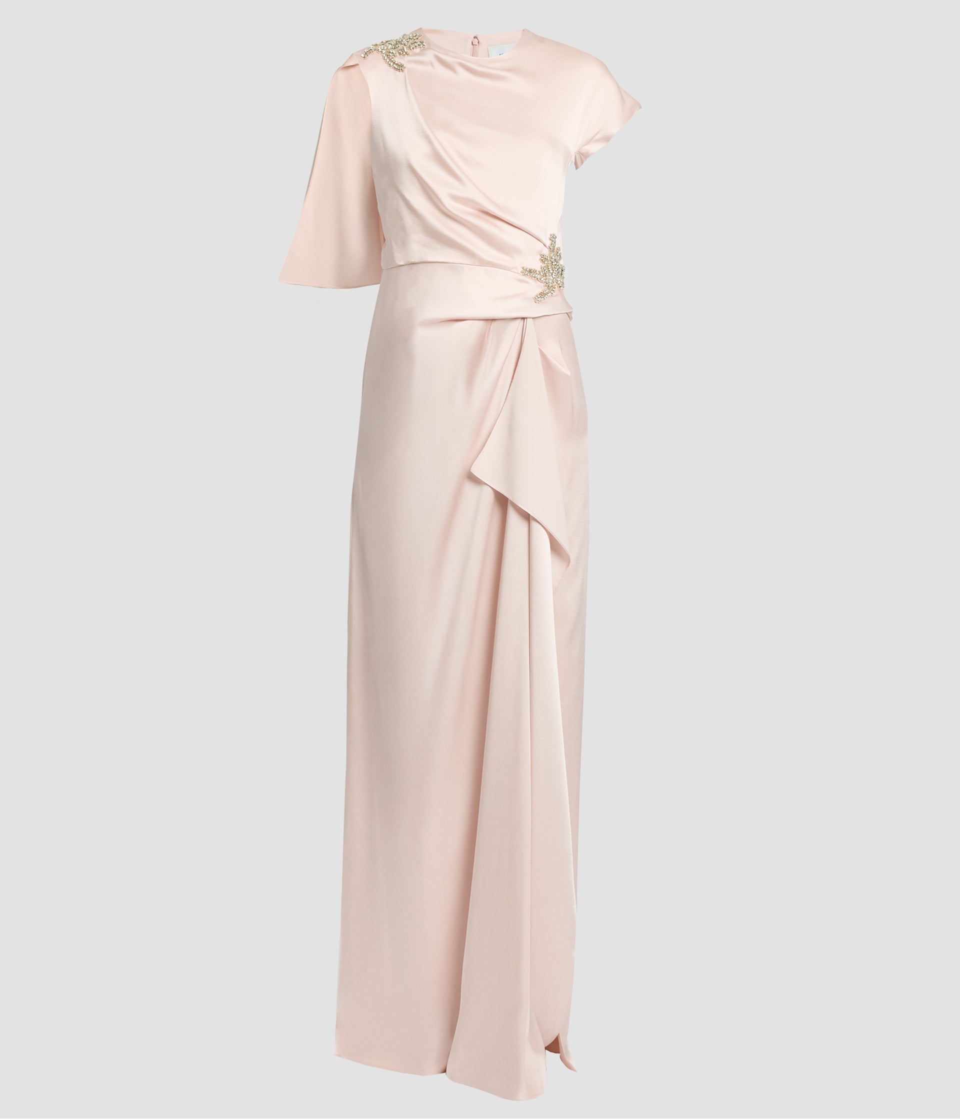 Embellished Satin Cady Gown