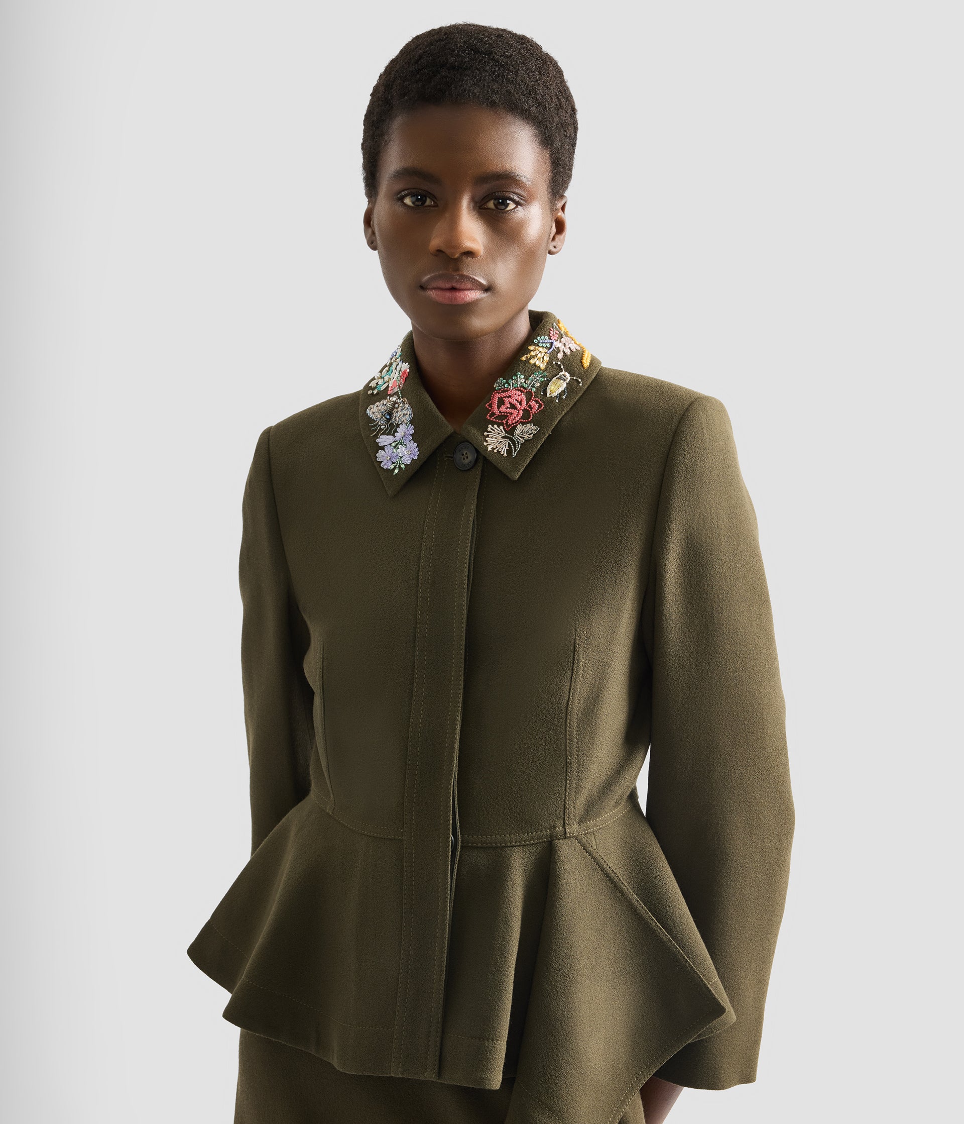 jacket with peplum dress Fashion People in Paris Have Been Wearing Peplum Jackets All Week