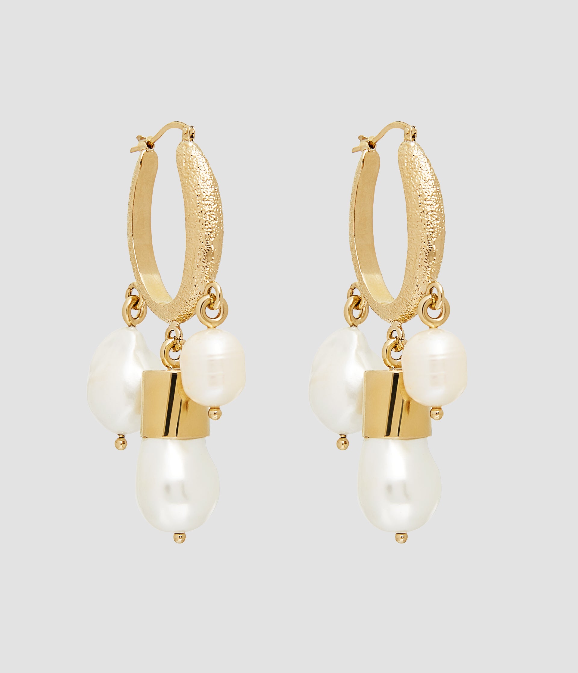 Pearl Hoop Earring