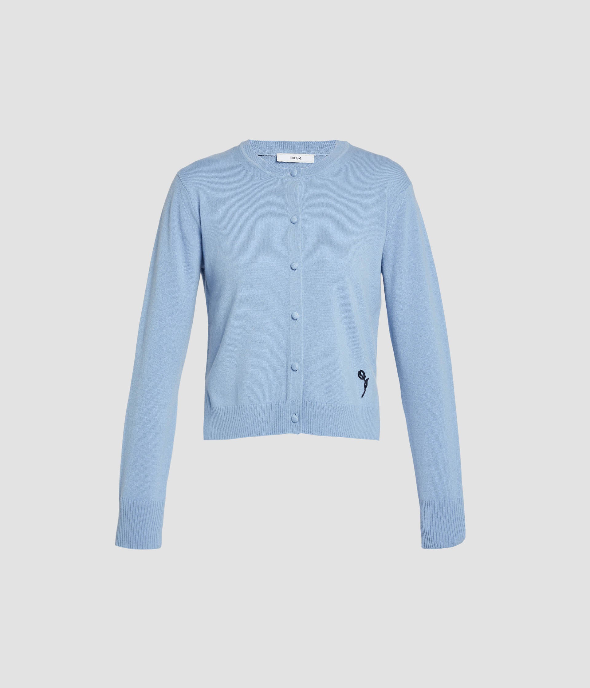 Cashmere Crew Neck Cardigan