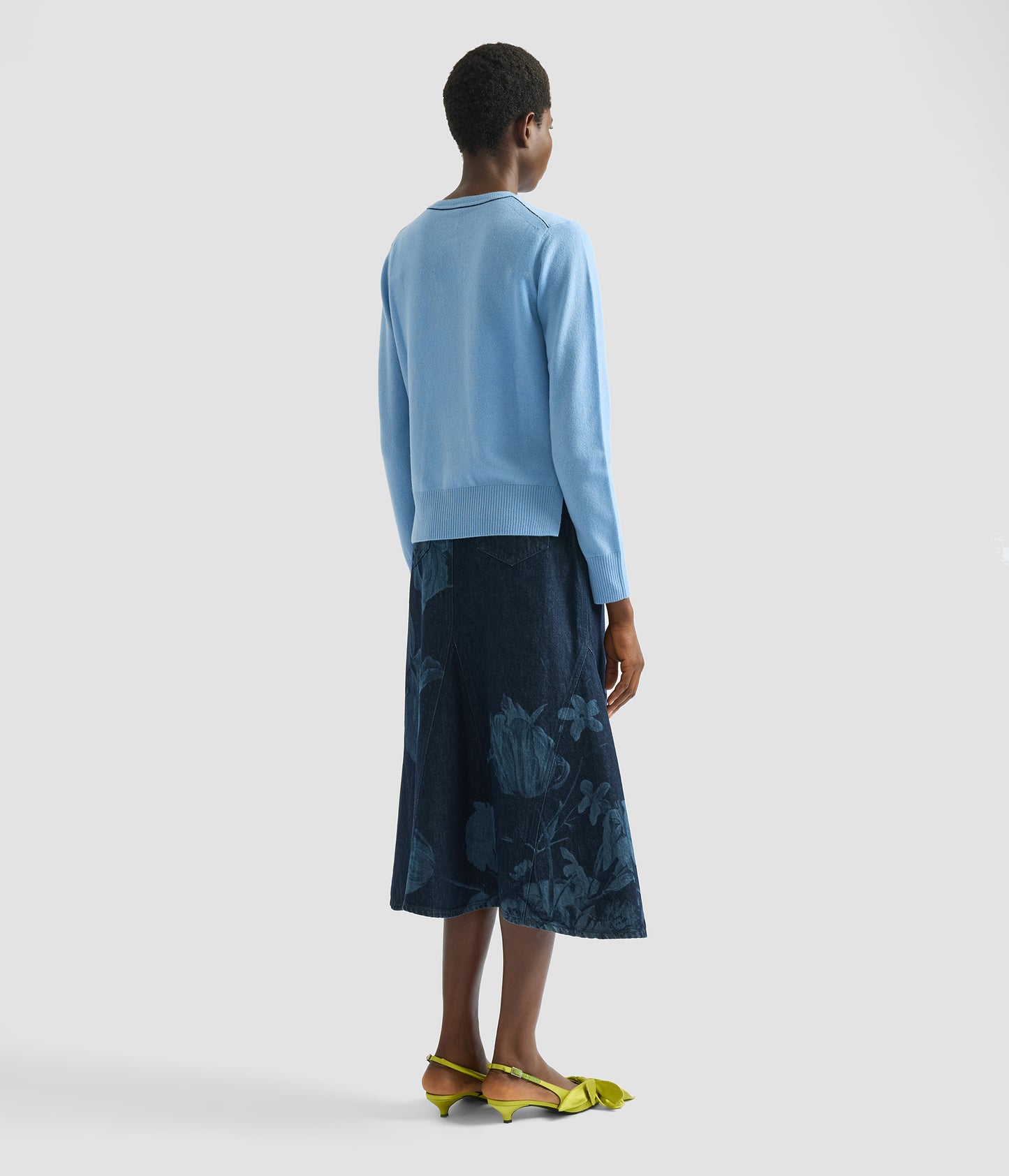 Cashmere Crew Neck Cardigan