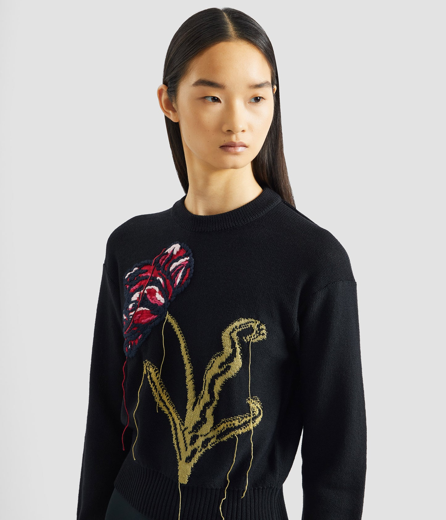 Floral Crew Neck Jumper