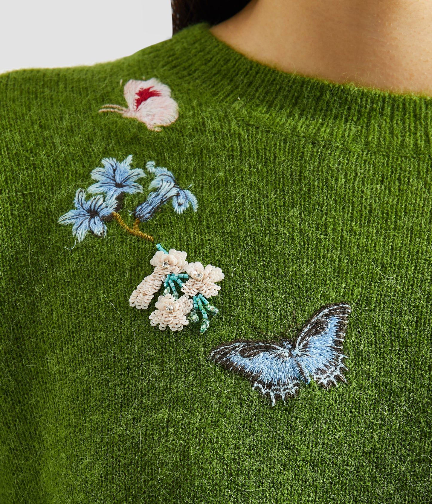 Embellished Crew Neck Jumper