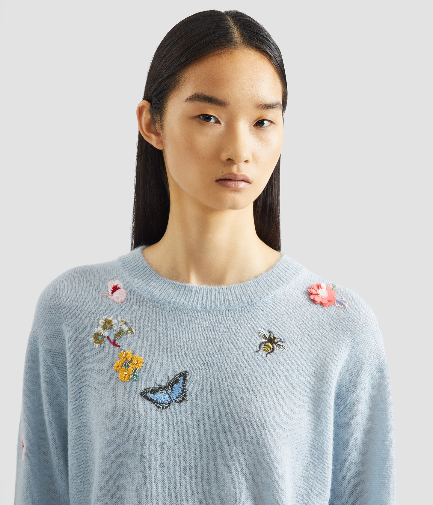 Embellished Crew Neck Jumper