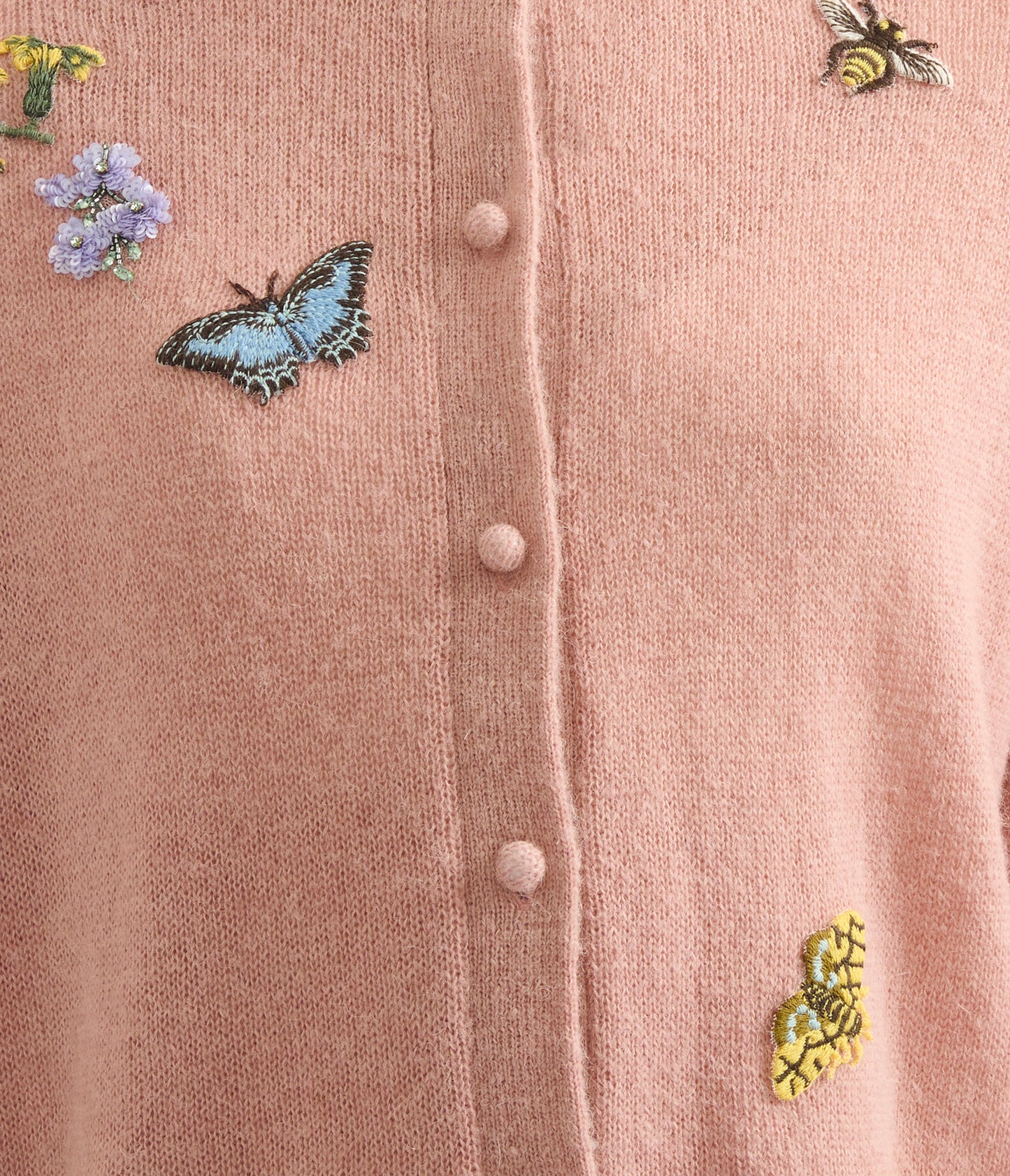 Embellished Crew Neck Cardigan