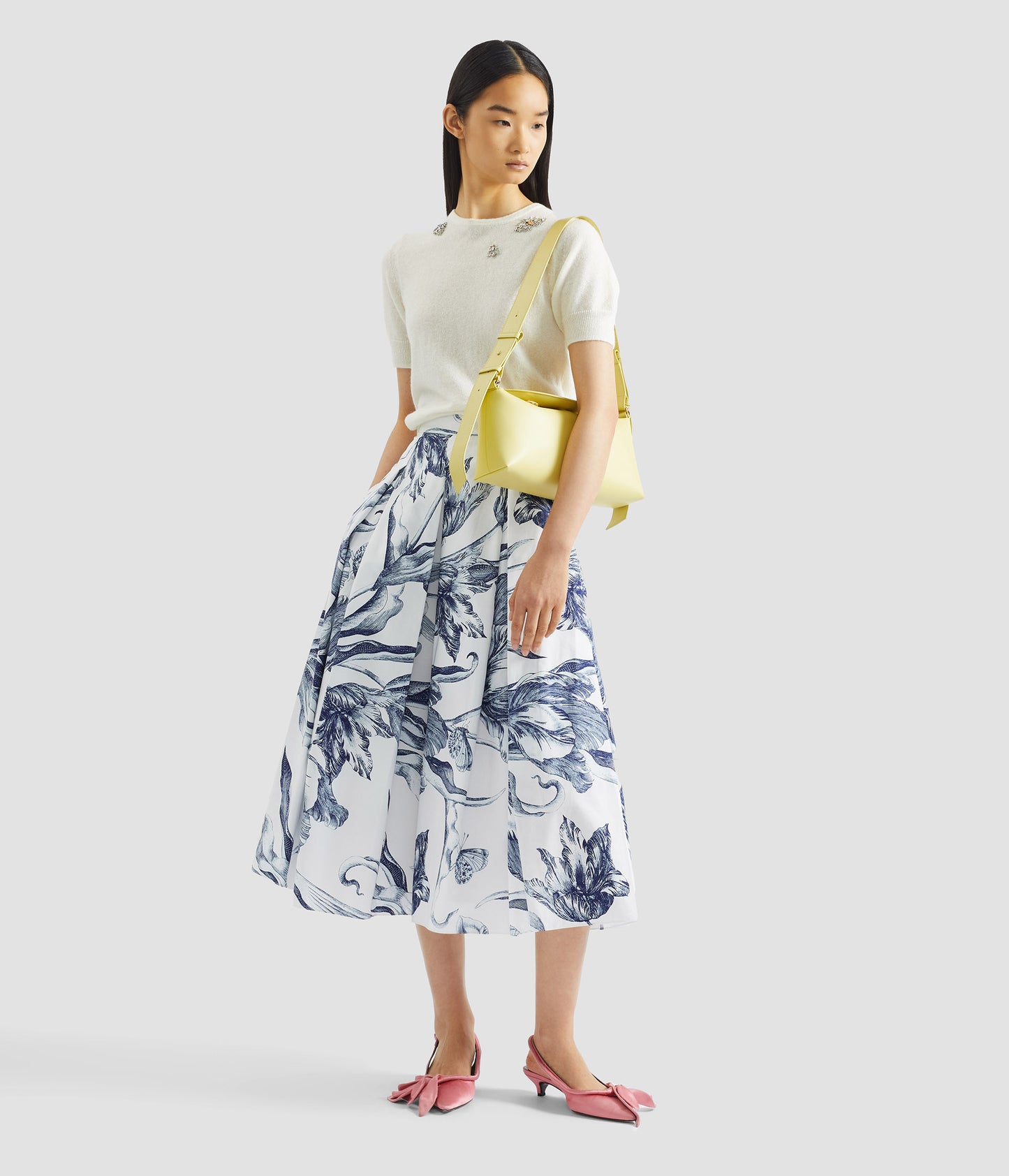 Embellished Short Sleeve Knit Top