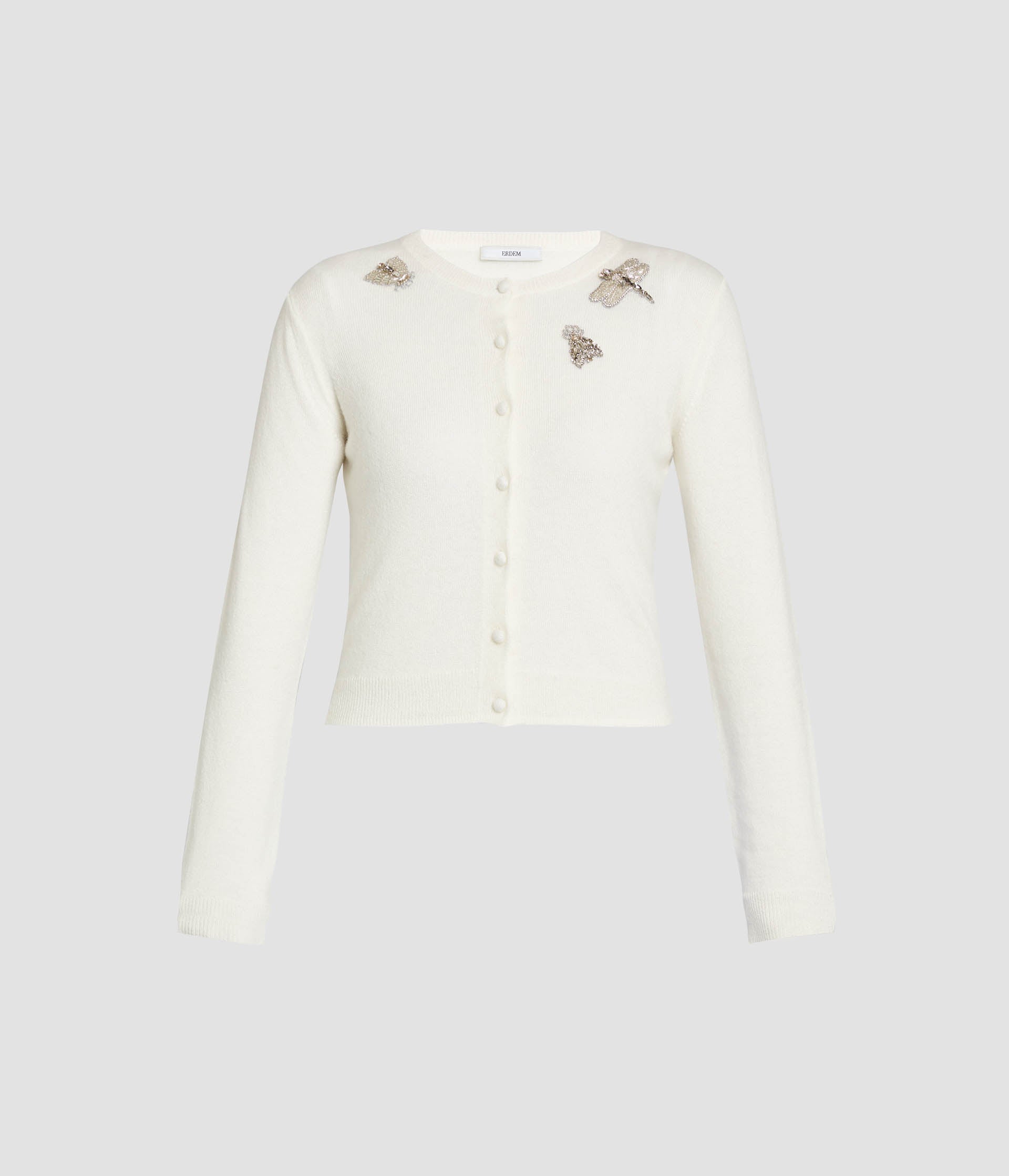 Embellished Crew Neck Cardigan