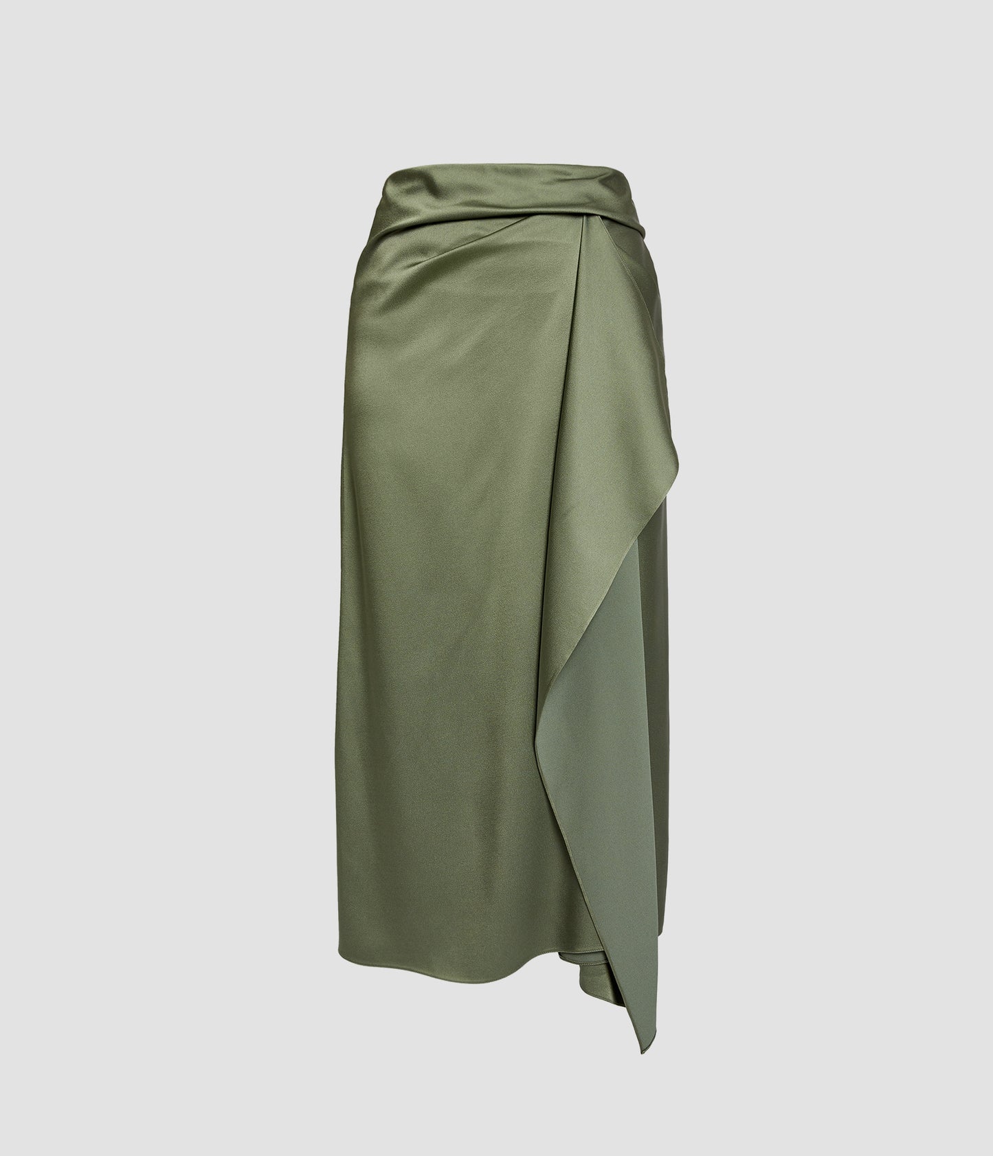 Draped Midi Skirt