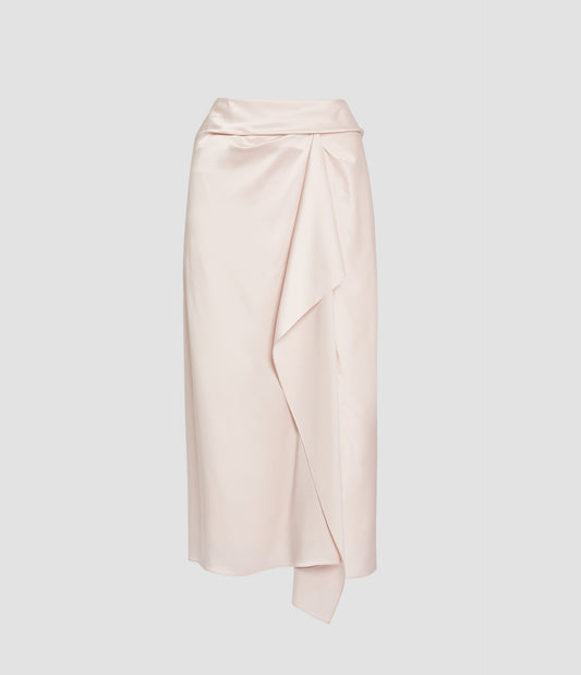 Draped Midi Skirt