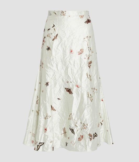 A-Line Midi Skirt