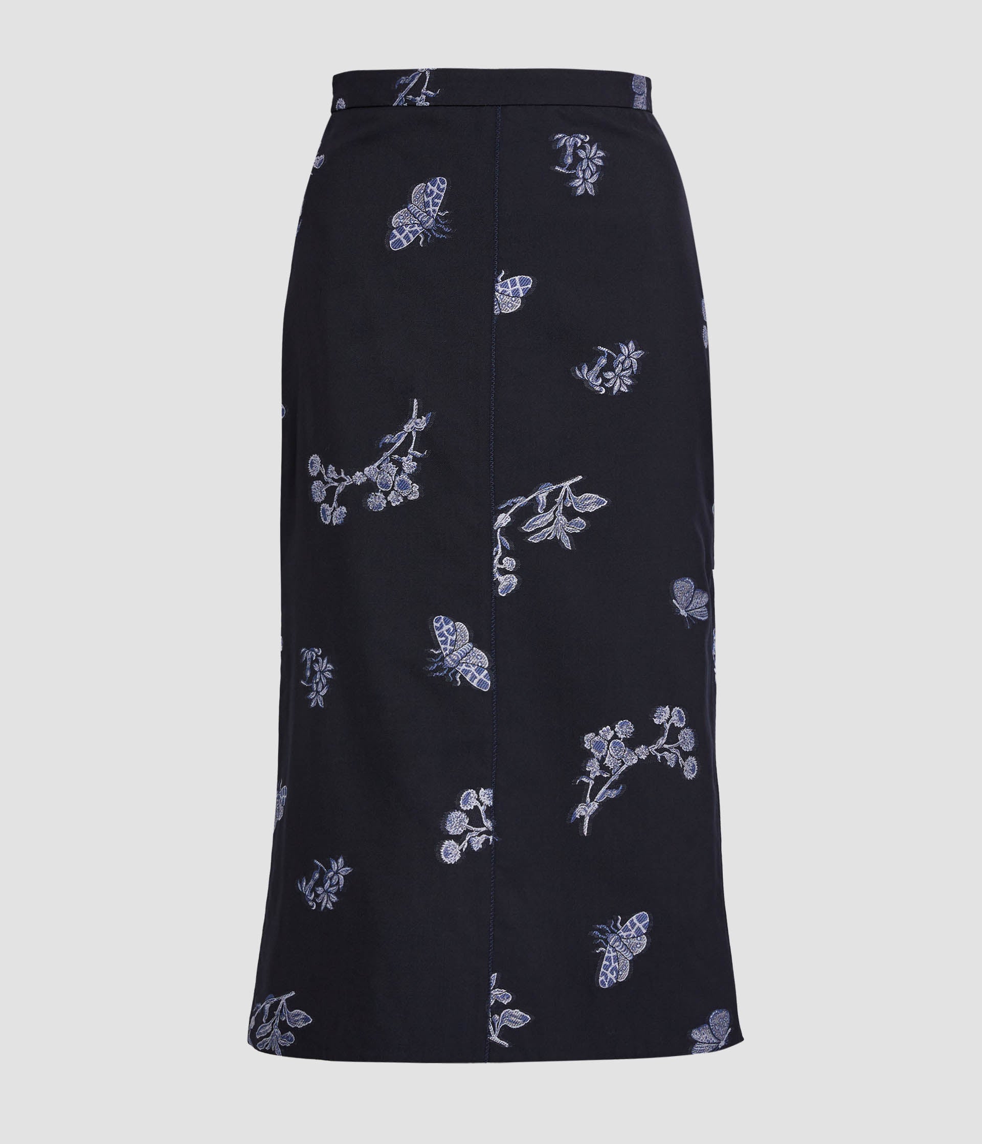 Jacquard Pencil Midi Skirt