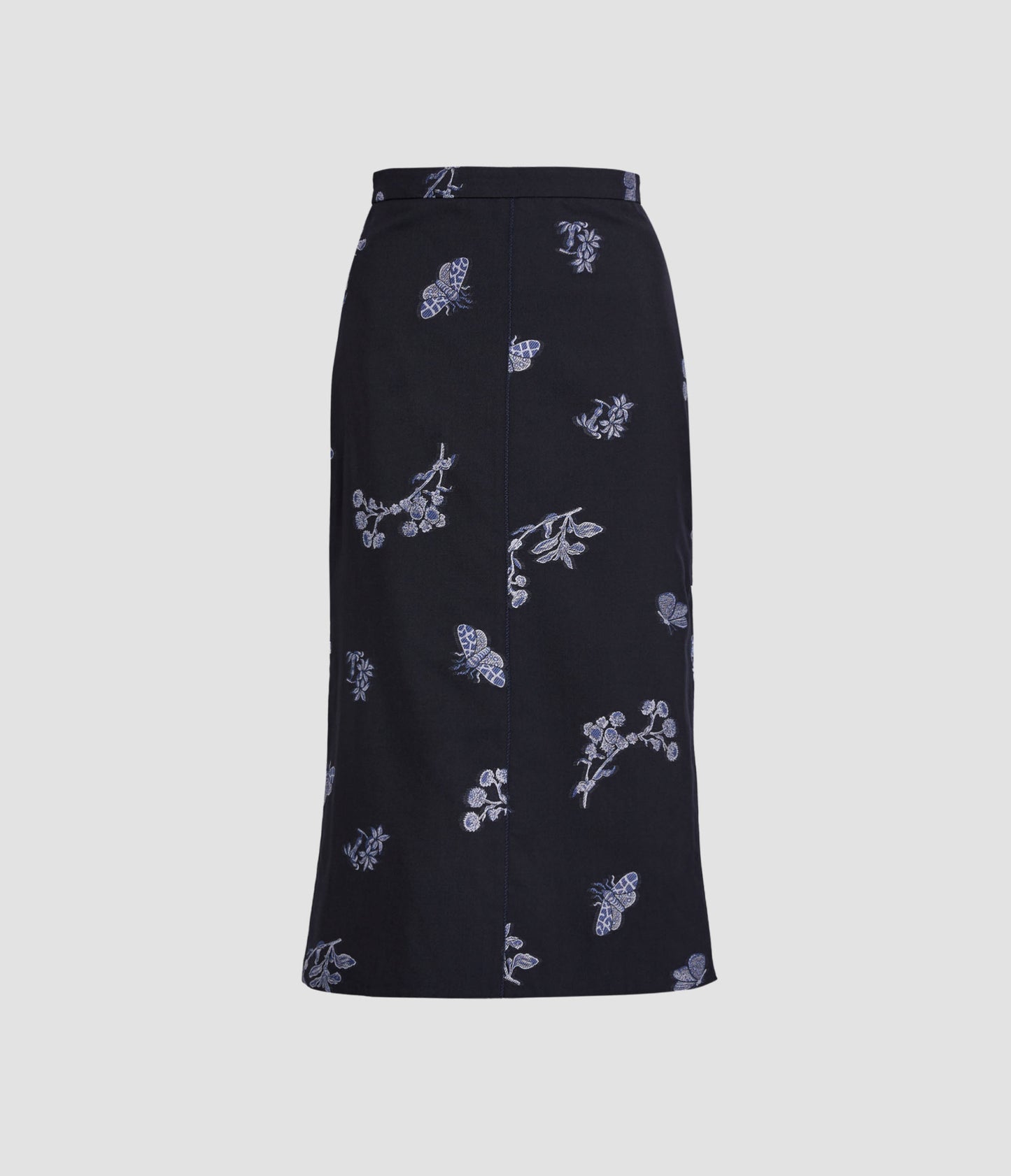 Jacquard Pencil Midi Skirt
